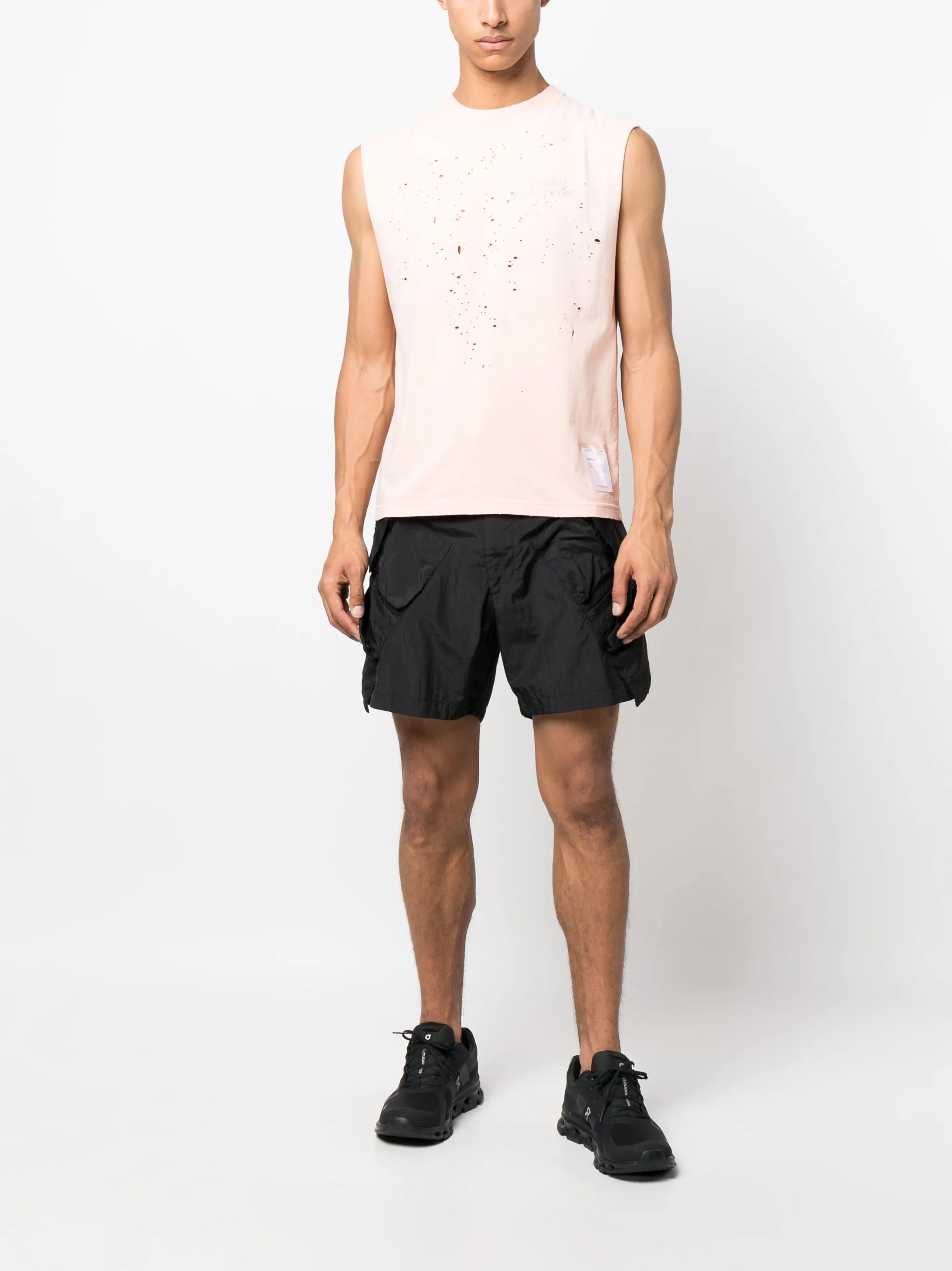 MothTech distressed tank top
