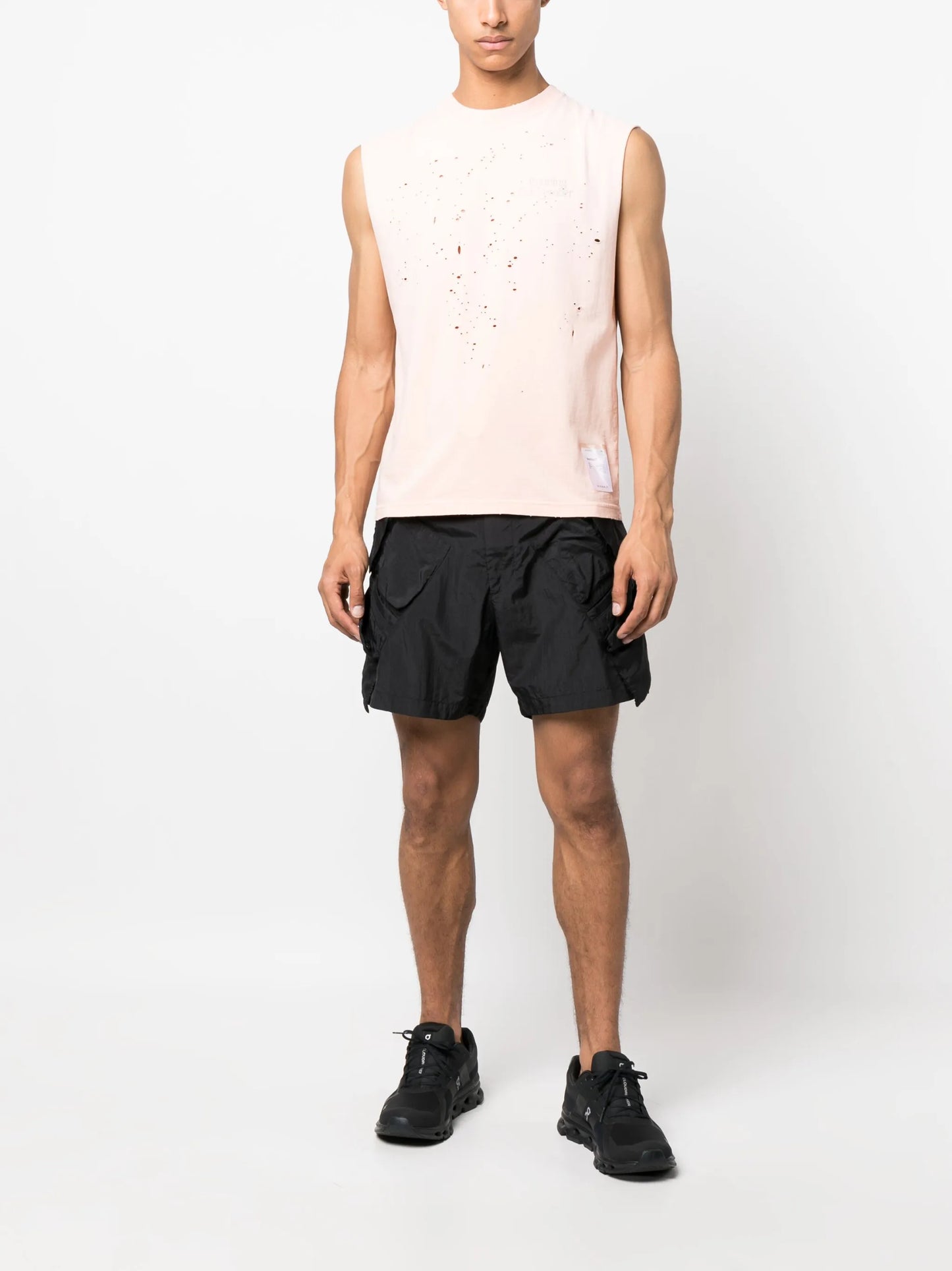 MothTech distressed tank top