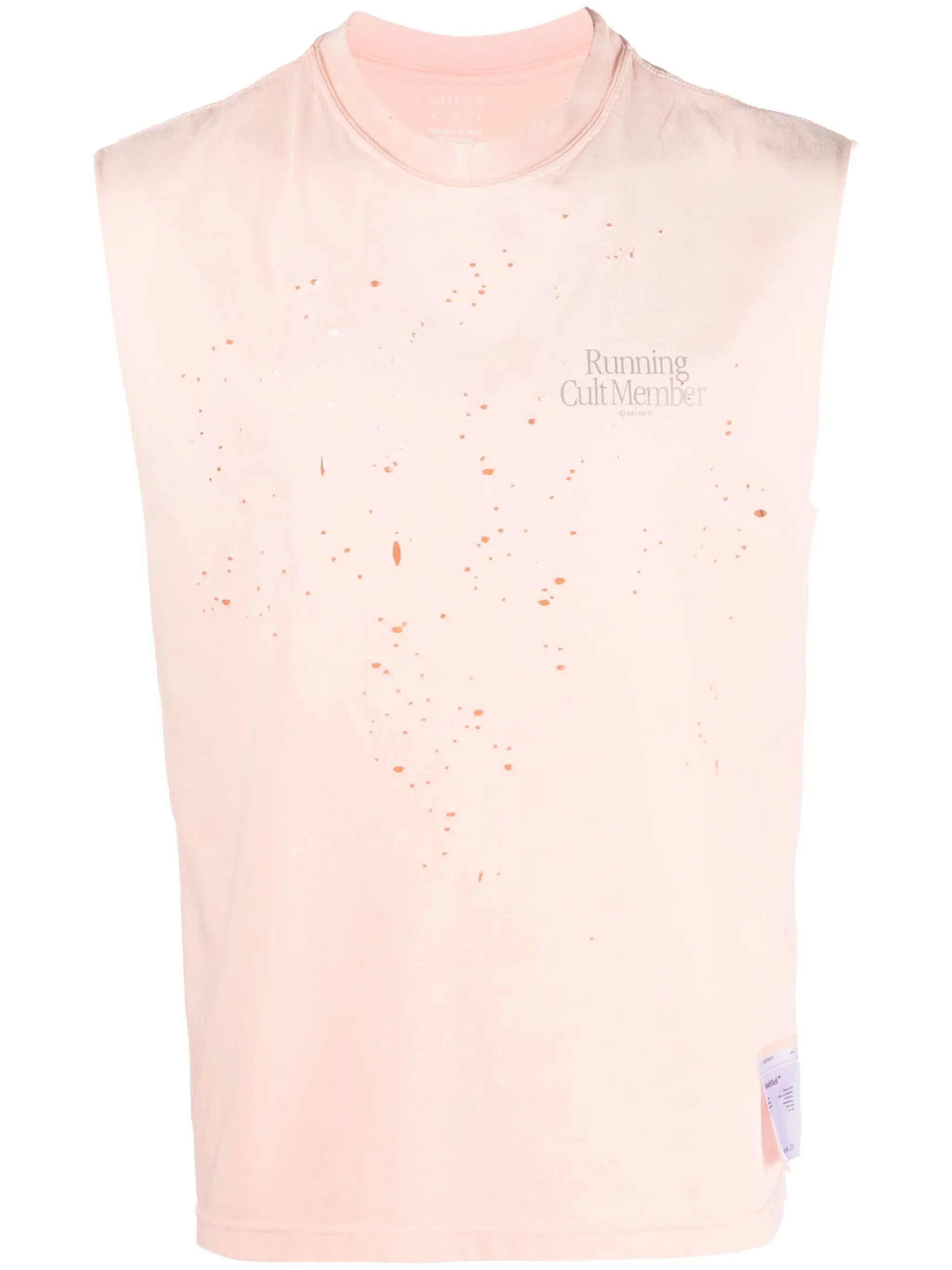 MothTech distressed tank top
