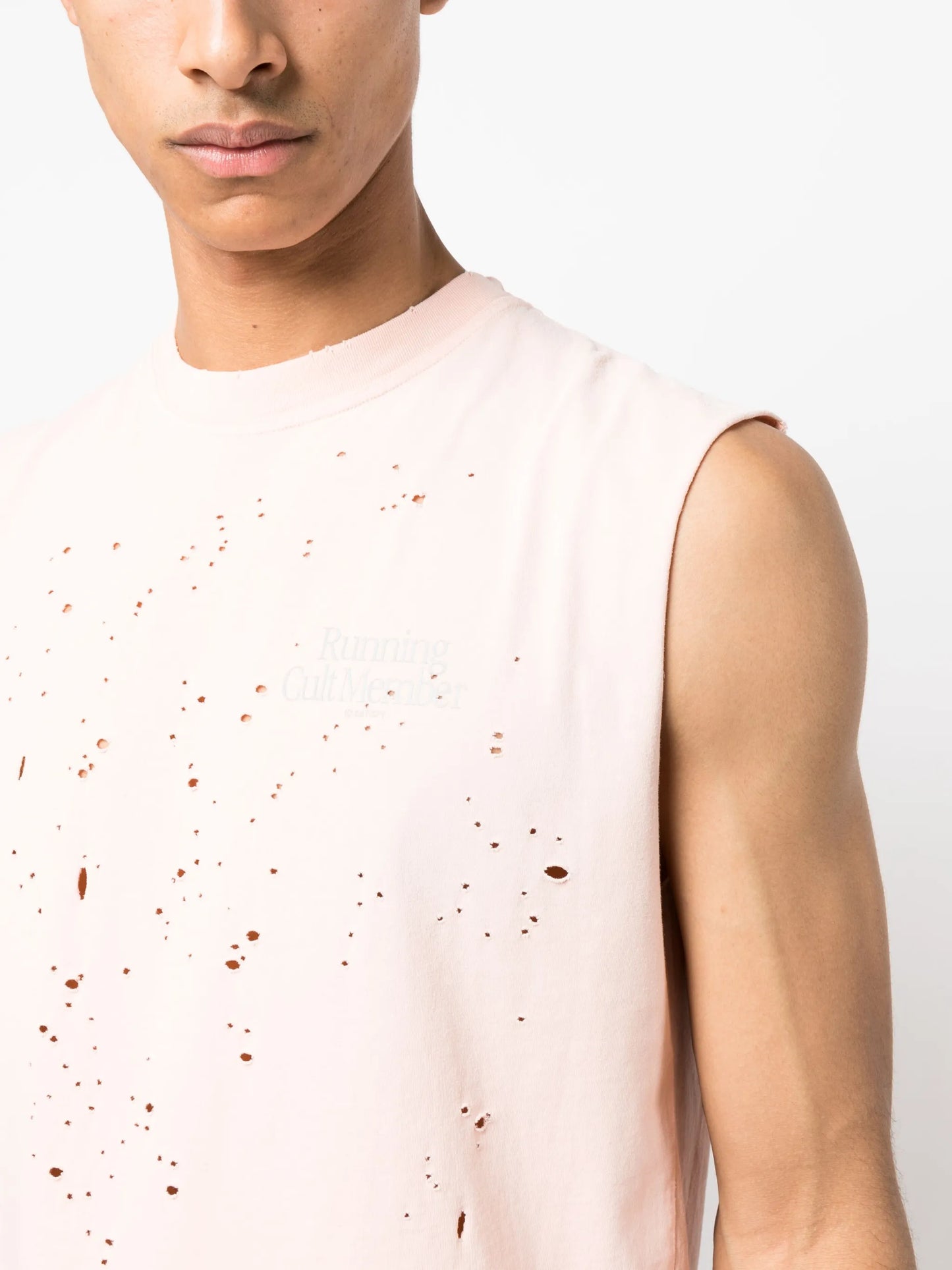 MothTech distressed tank top