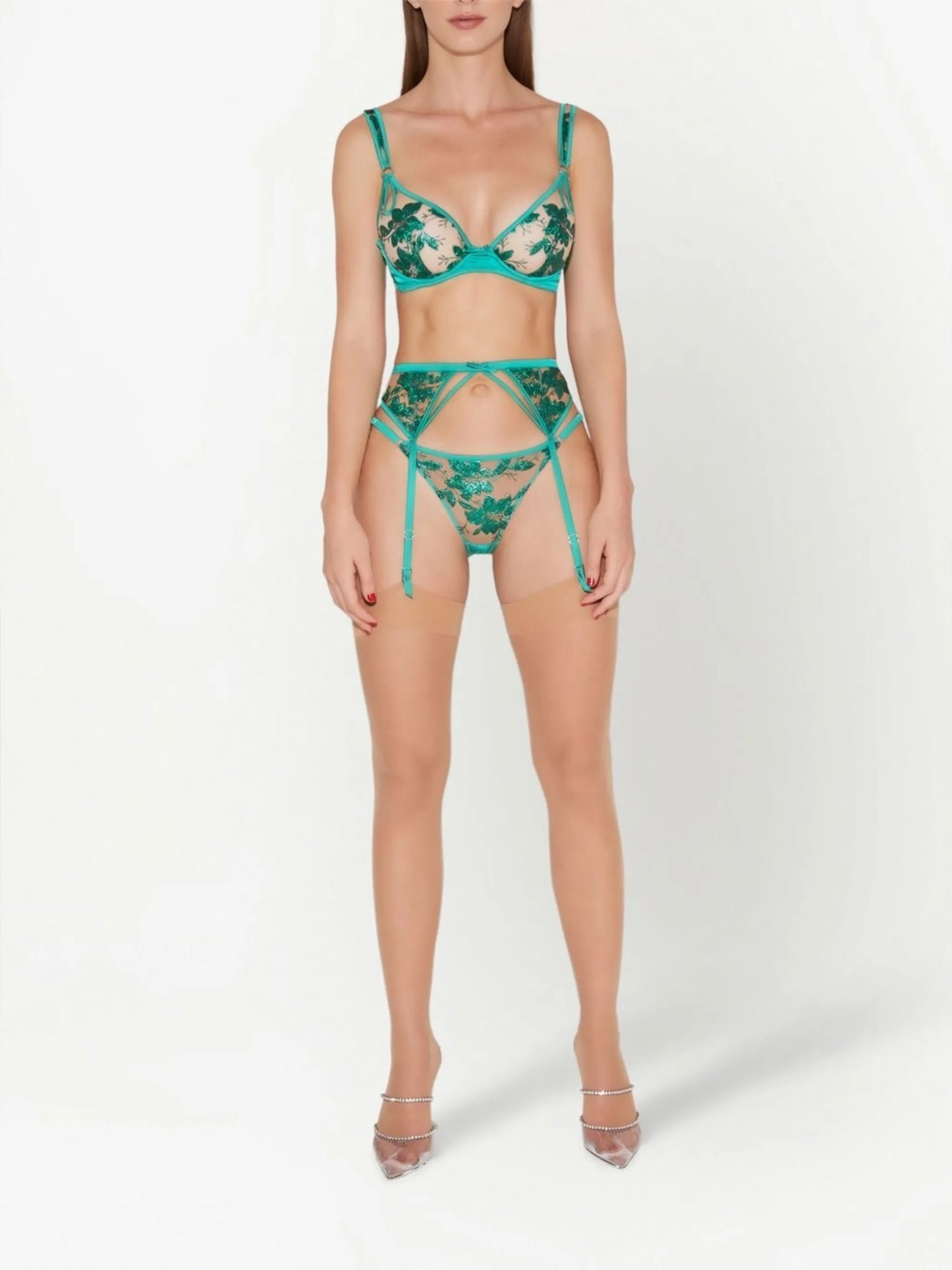 Allover lace briefs