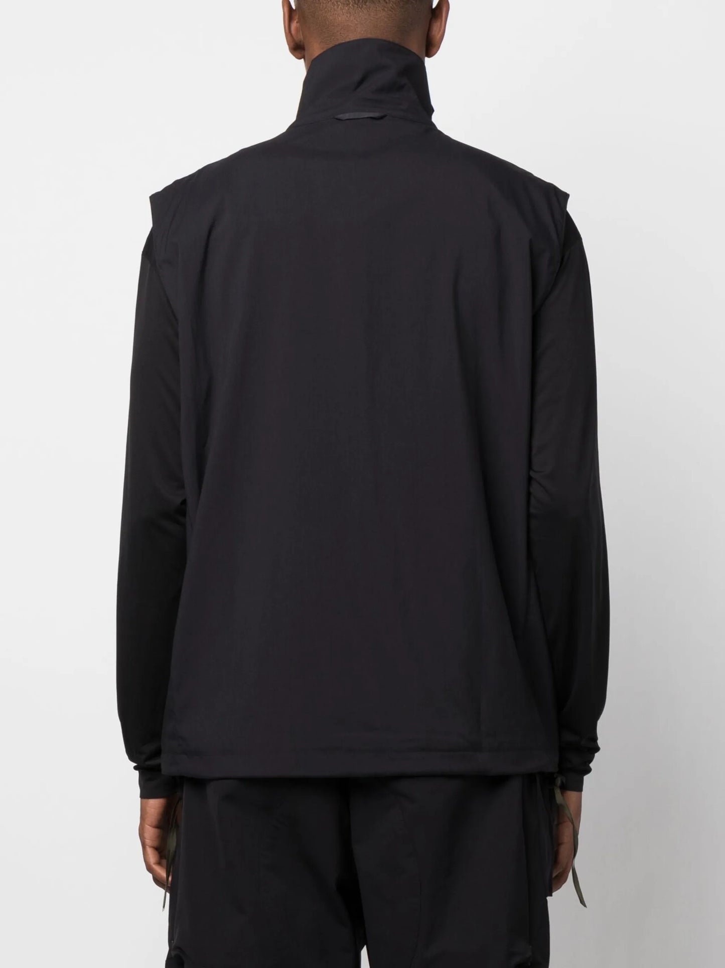 Rider layered zipped gilet