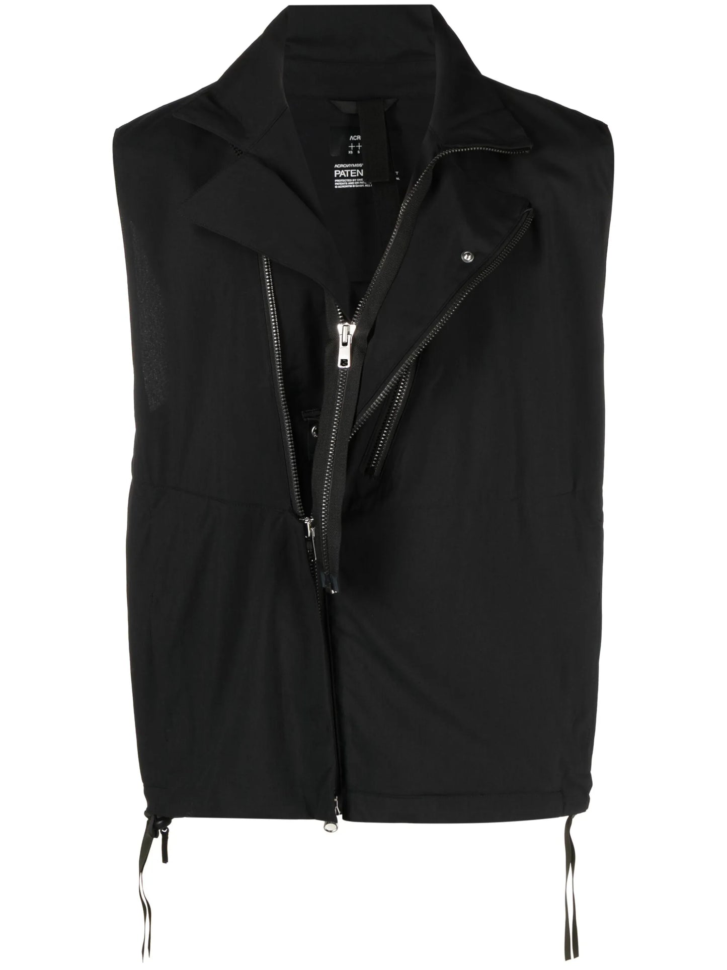 Rider layered zipped gilet