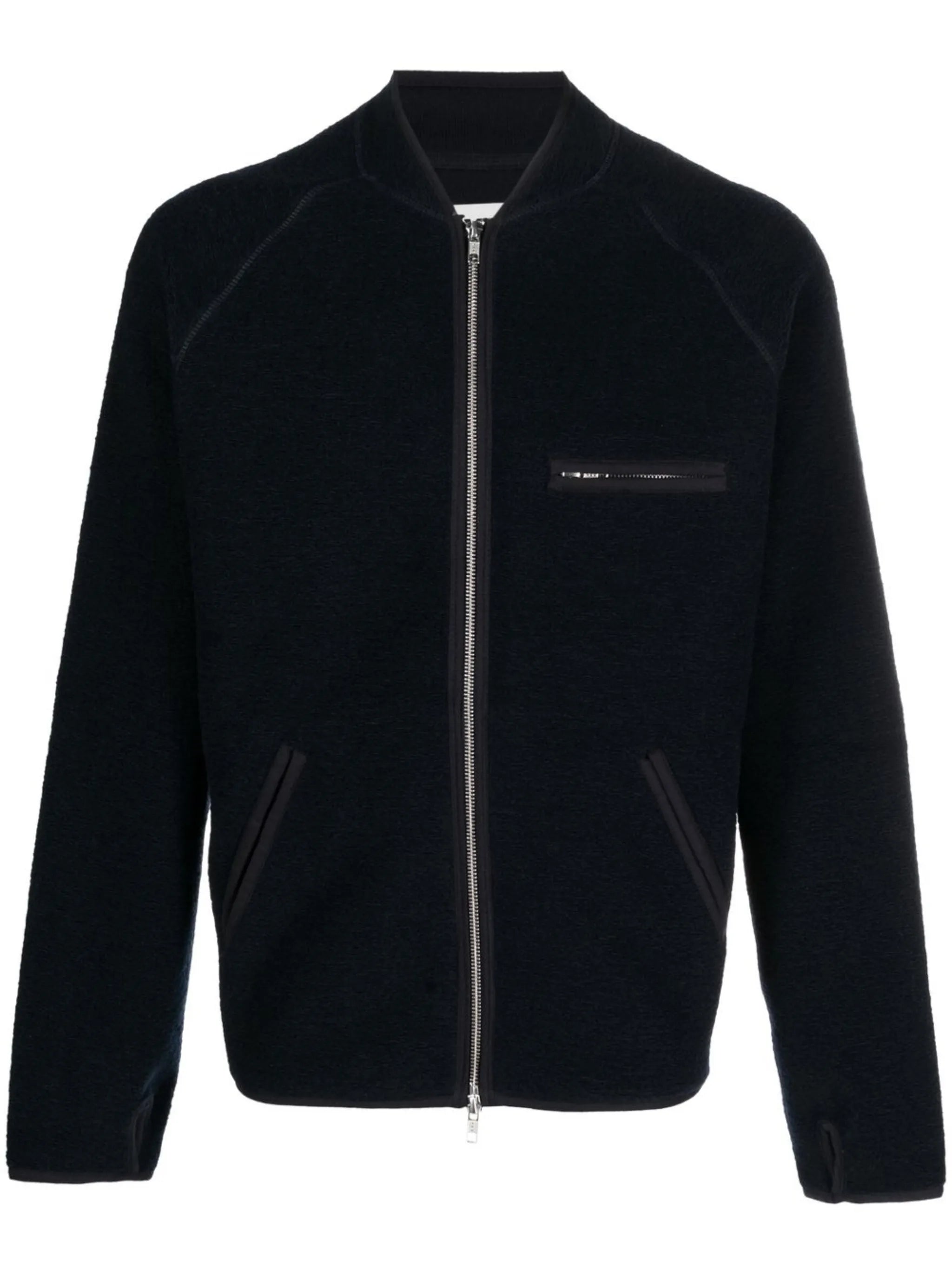 zipped fleece jacket