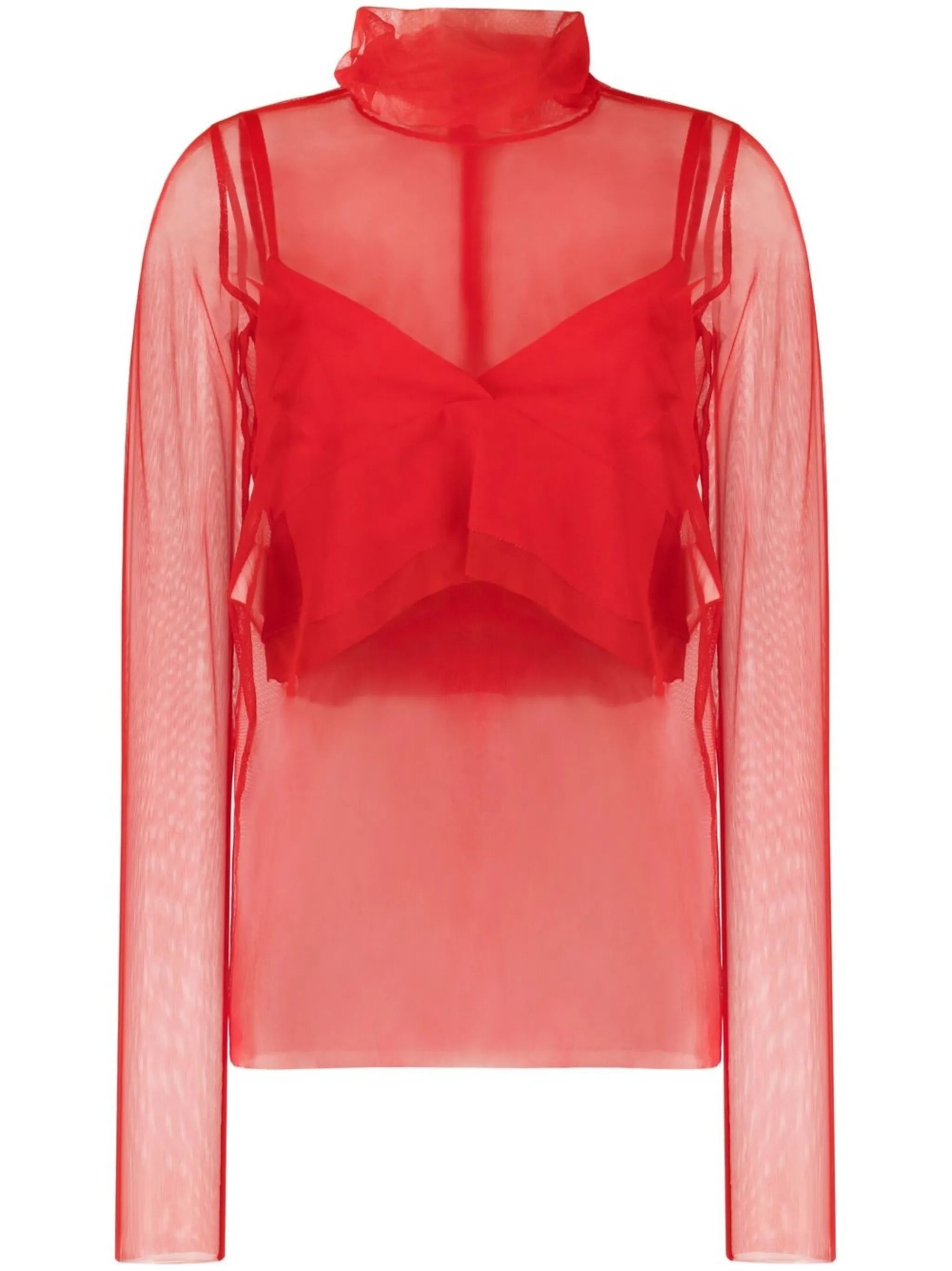 layered long-sleeve top
