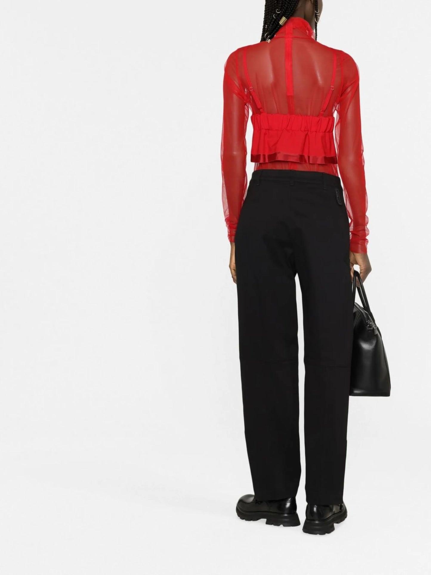 layered long-sleeve top