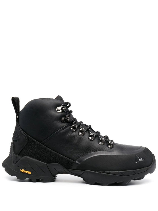 lace-up leather boots