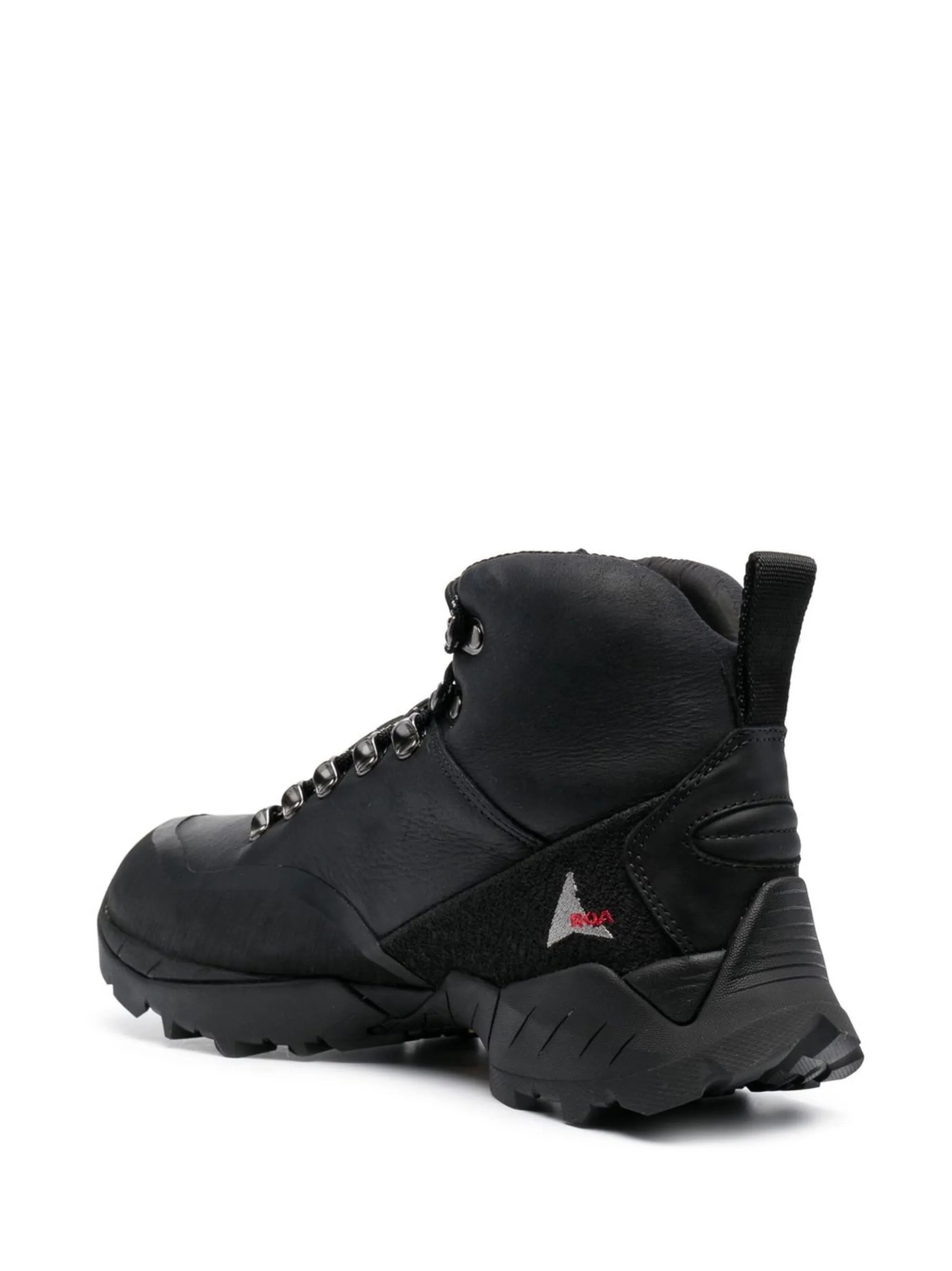 lace-up leather boots
