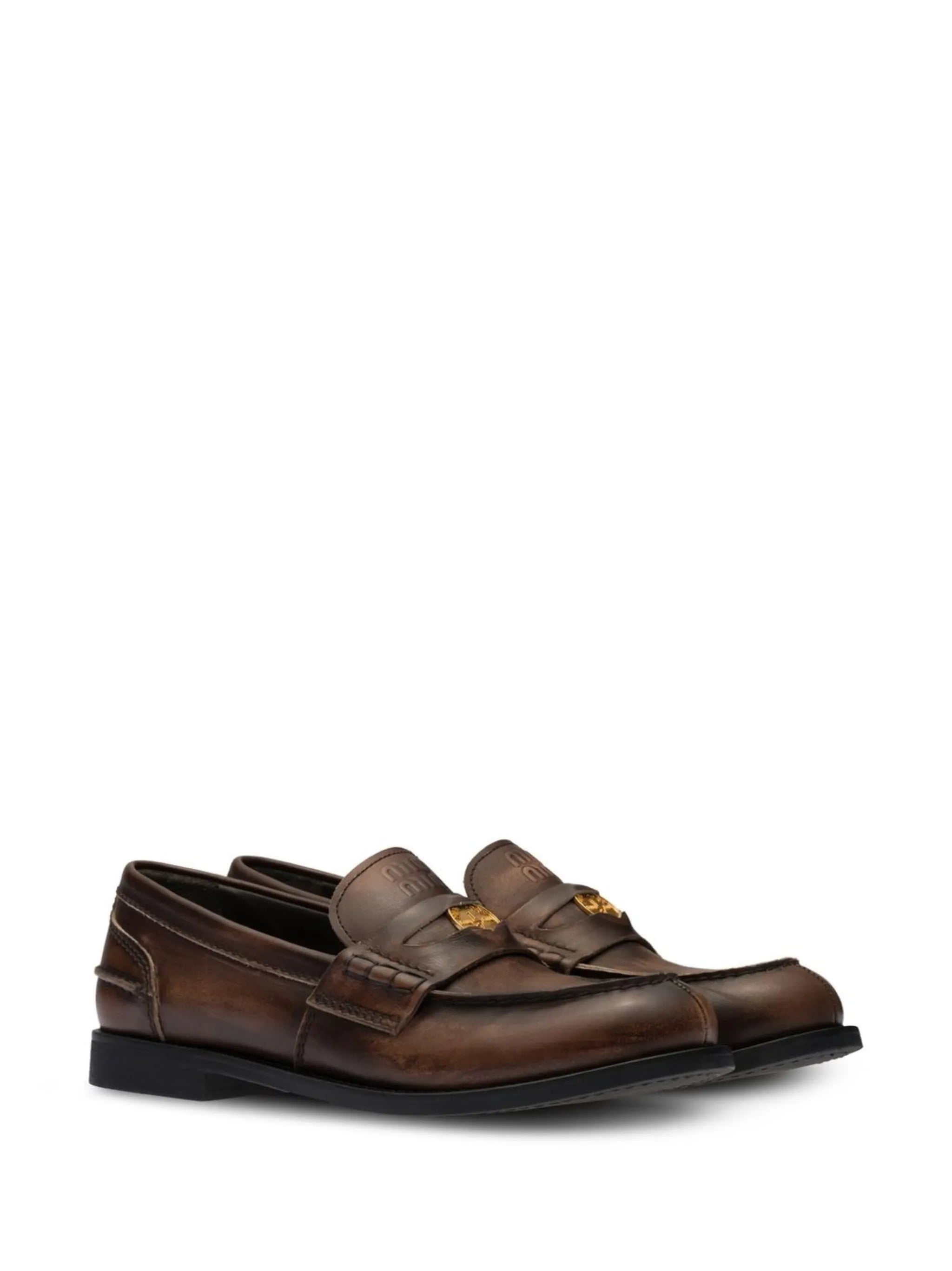 leather penny loafers