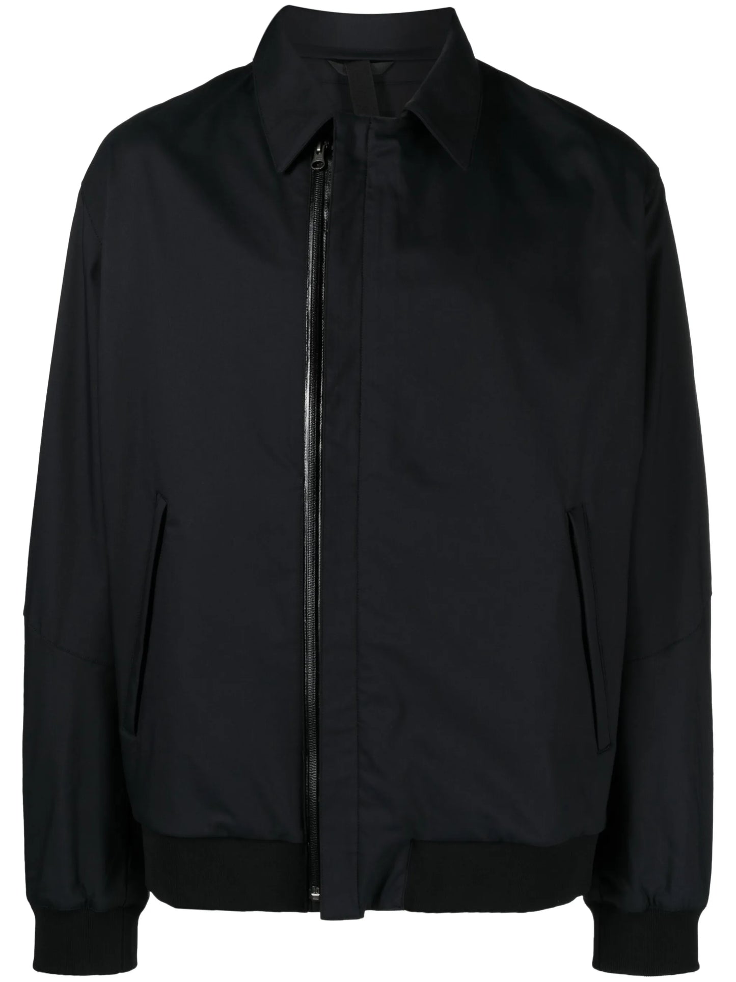 off-centre zip-up jacket