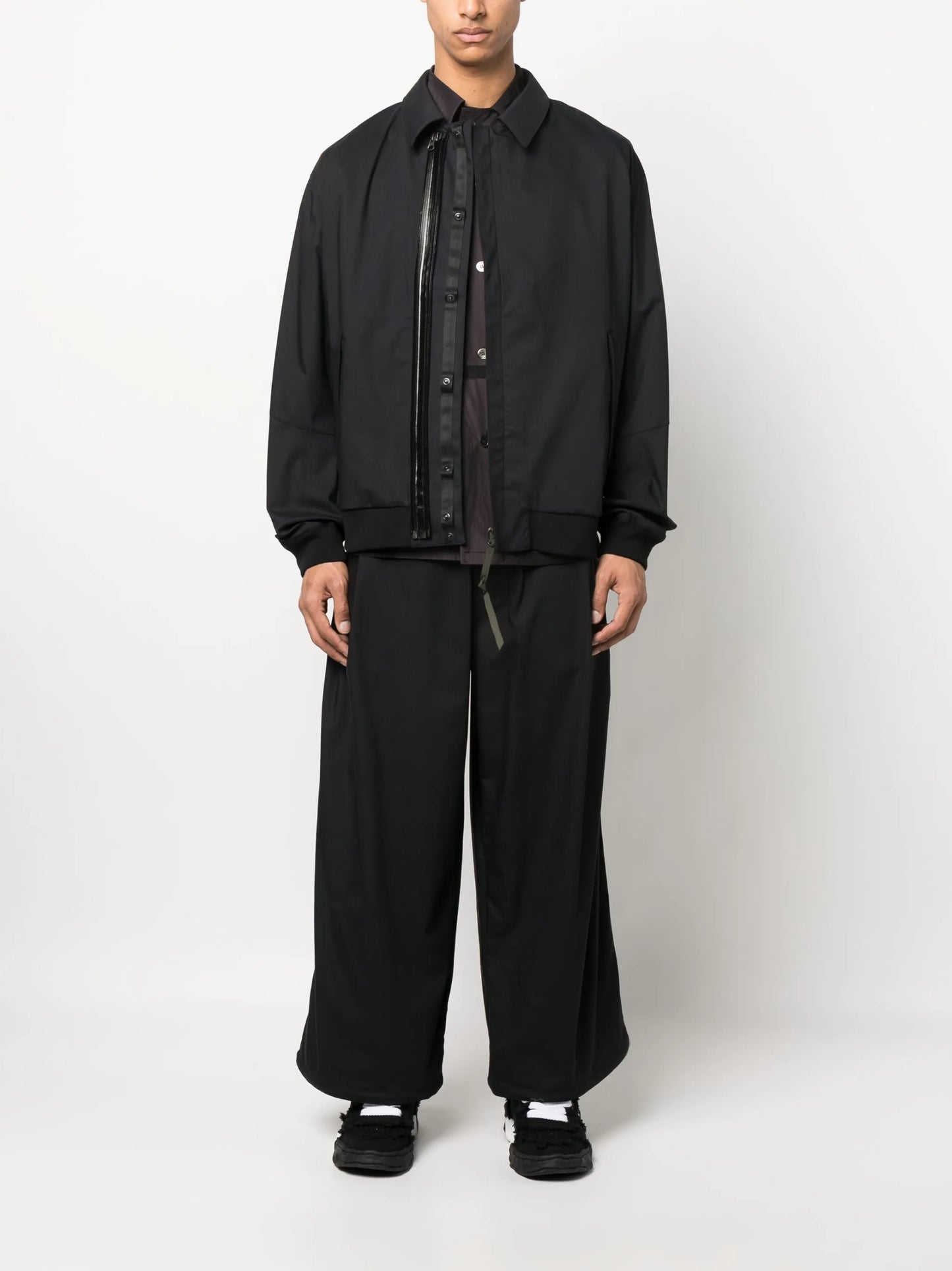 off-centre zip-up jacket
