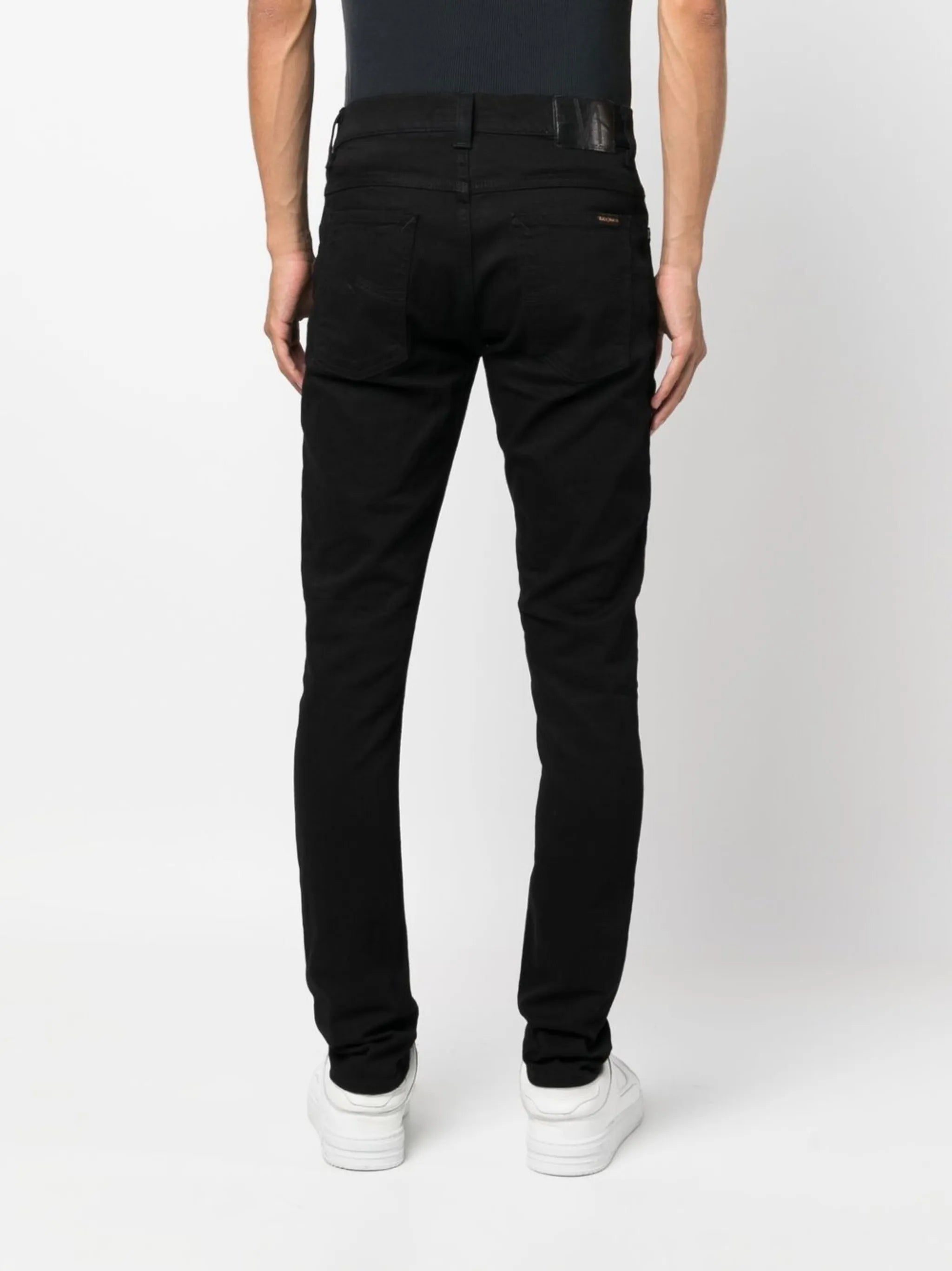 skinny-cut denim jeans