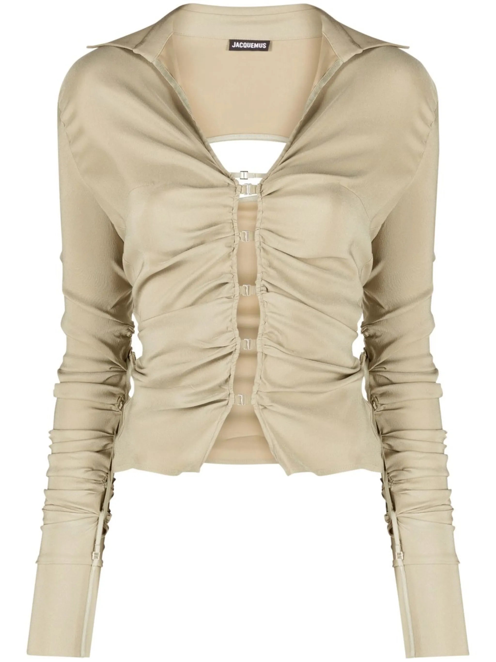 V-neck long-sleeve cardigan