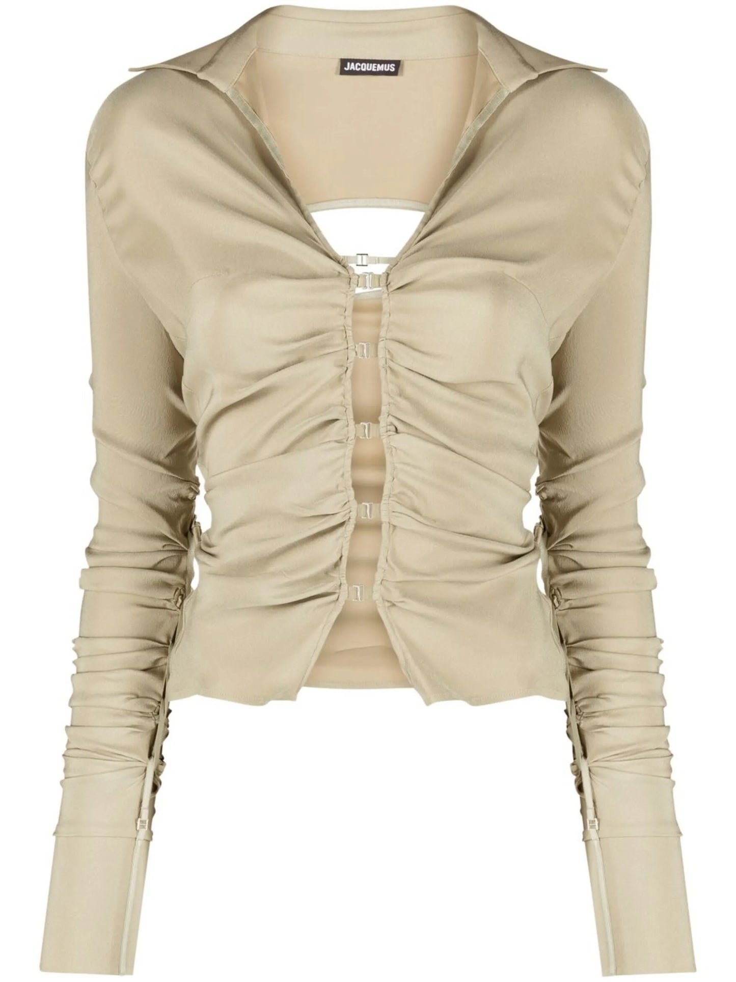 V-neck long-sleeve cardigan