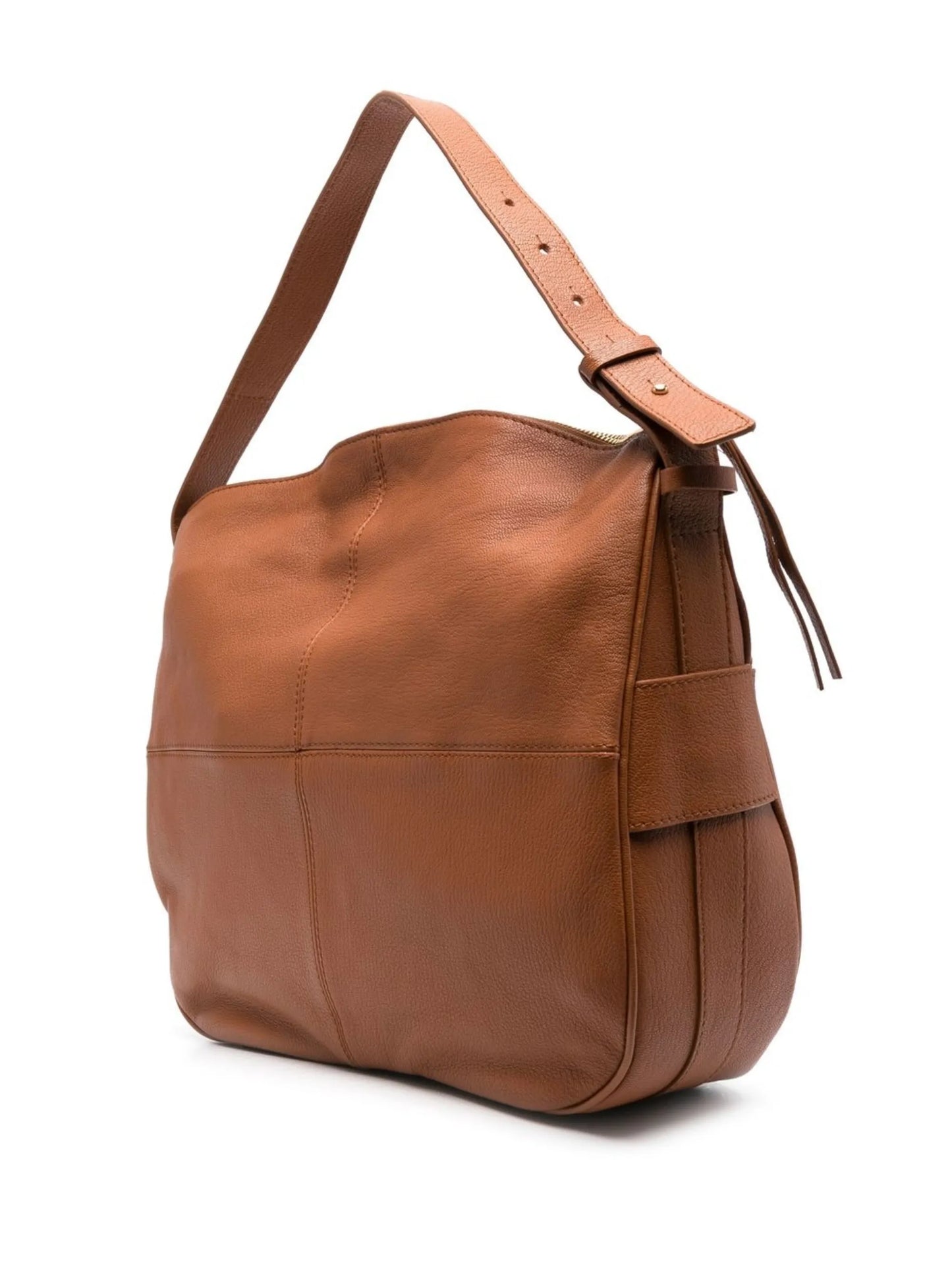 Hana panelled-leather shoulder bag