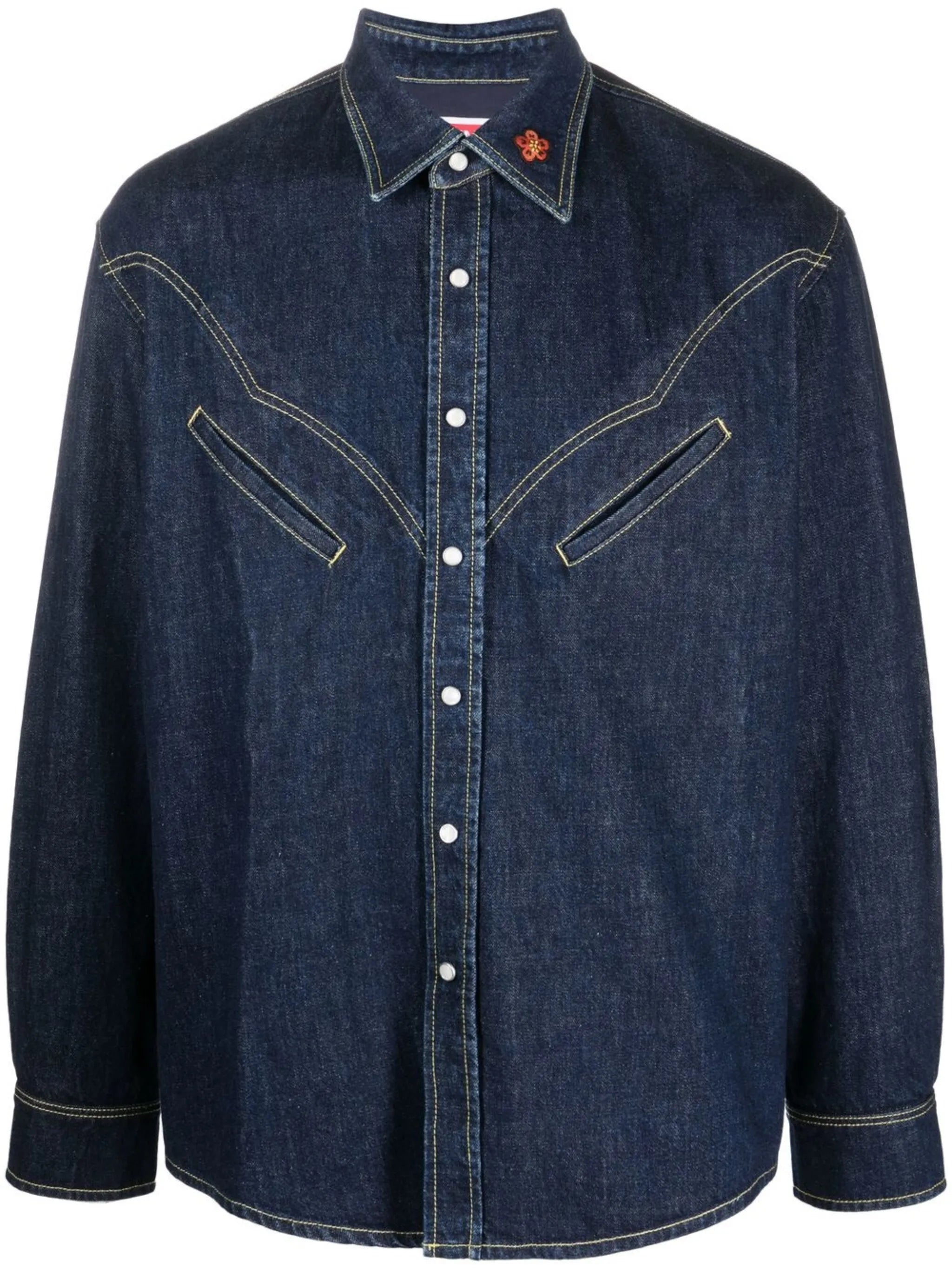 Western-style denim shirt