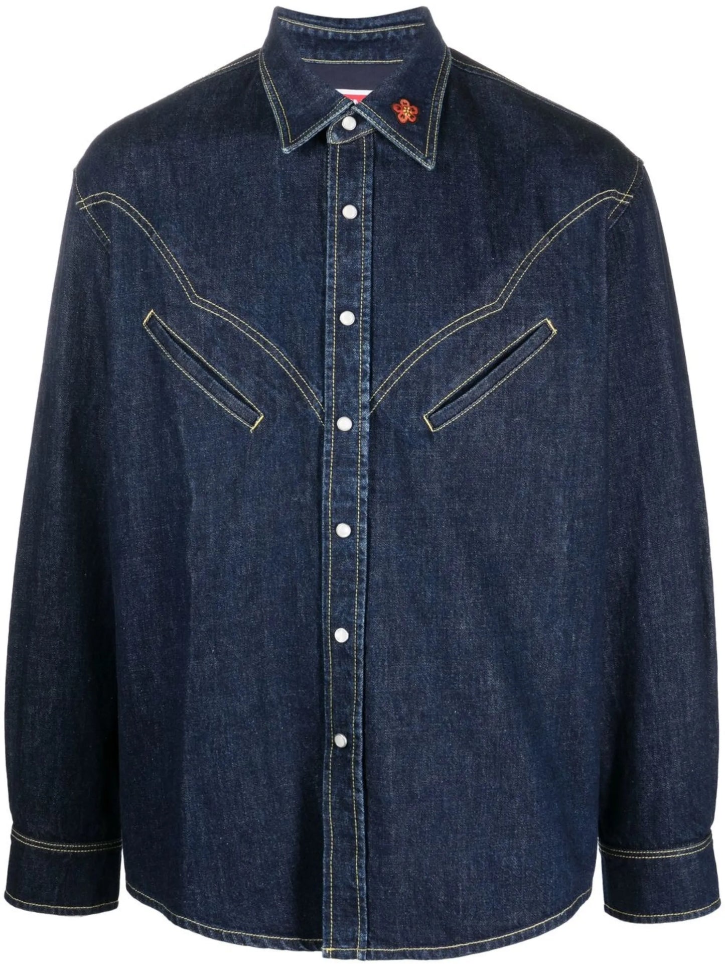 Western-style denim shirt