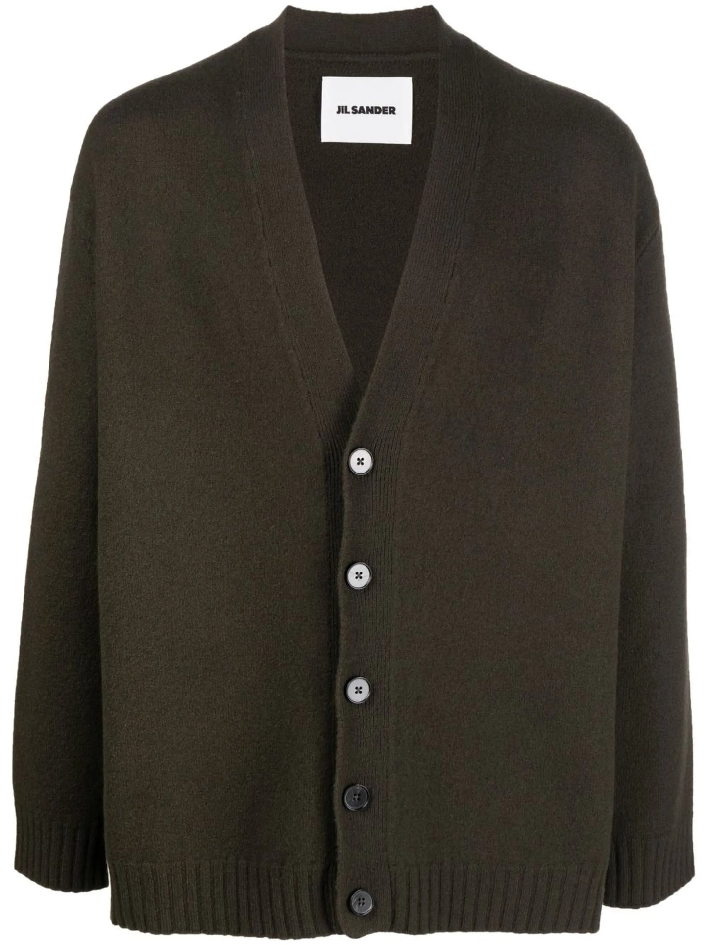 V-neck knitted cardigan