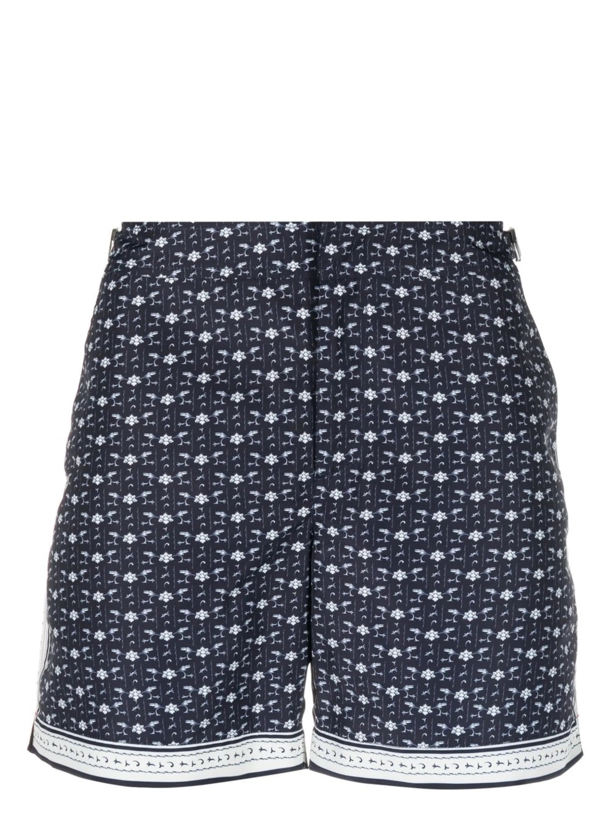 floral-print swim shorts