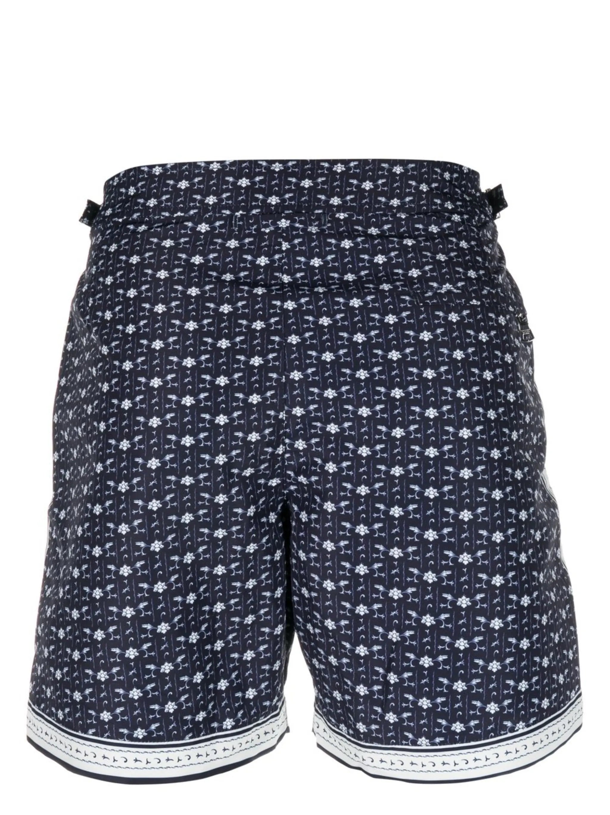 floral-print swim shorts