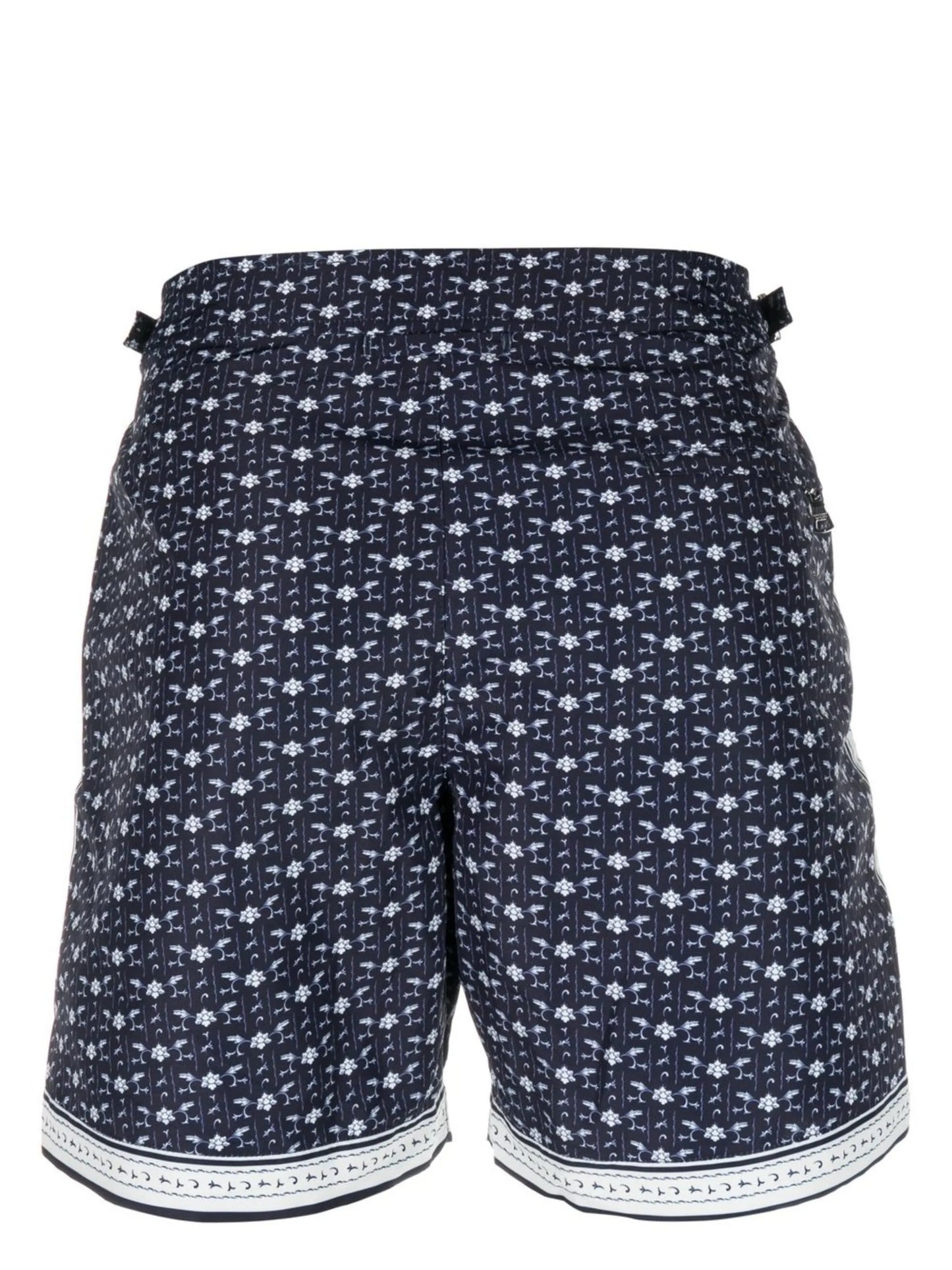 floral-print swim shorts