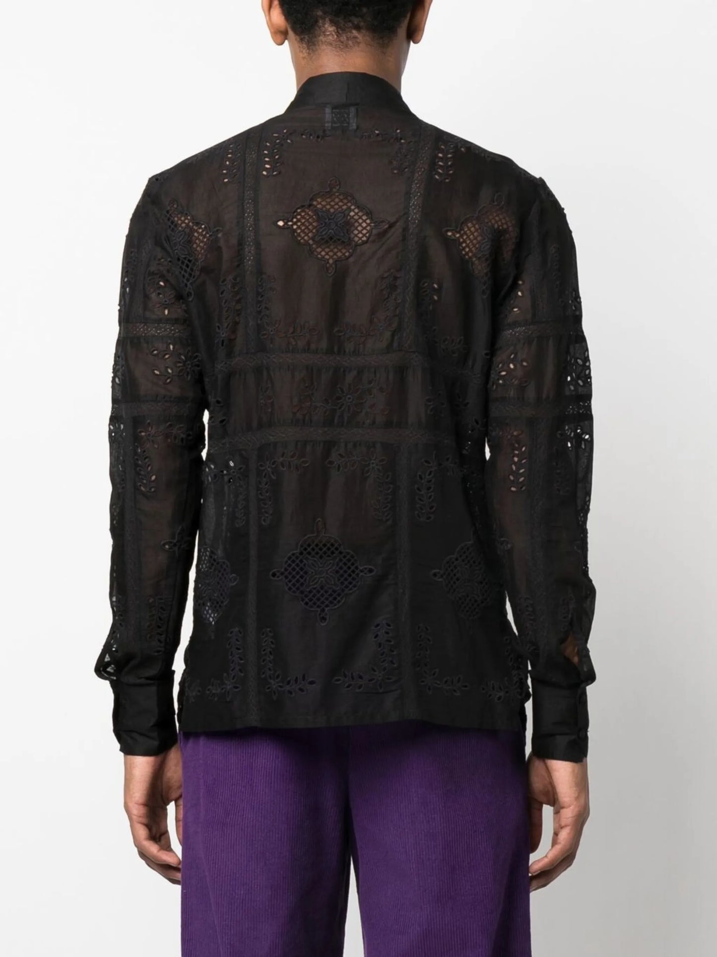 broderie-anglaise shirt