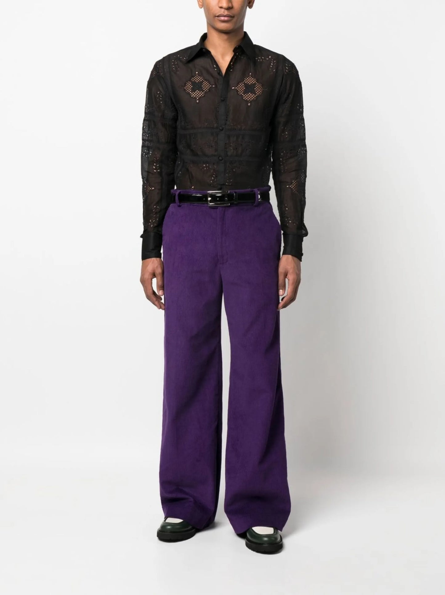 broderie-anglaise shirt