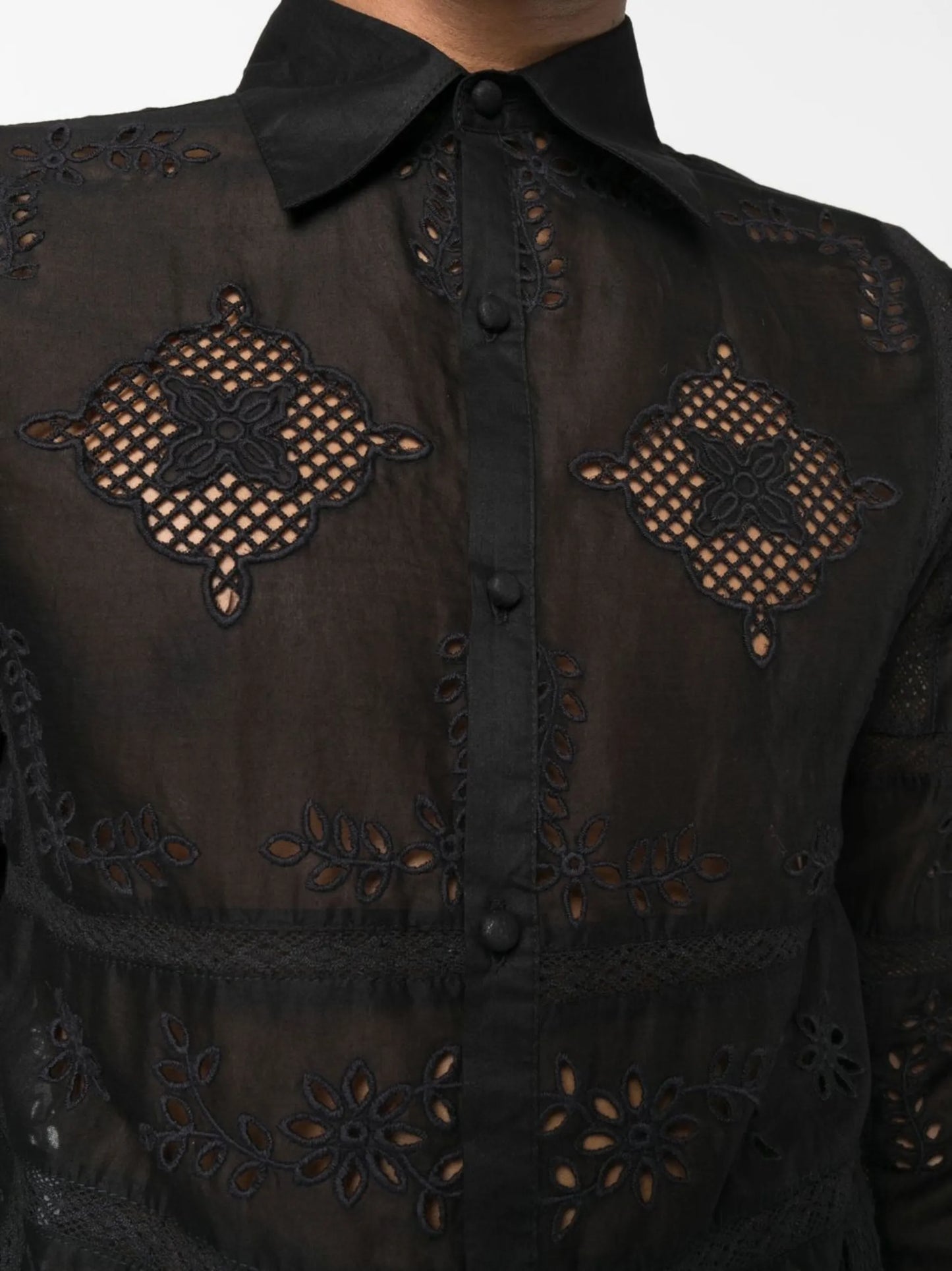 broderie-anglaise shirt