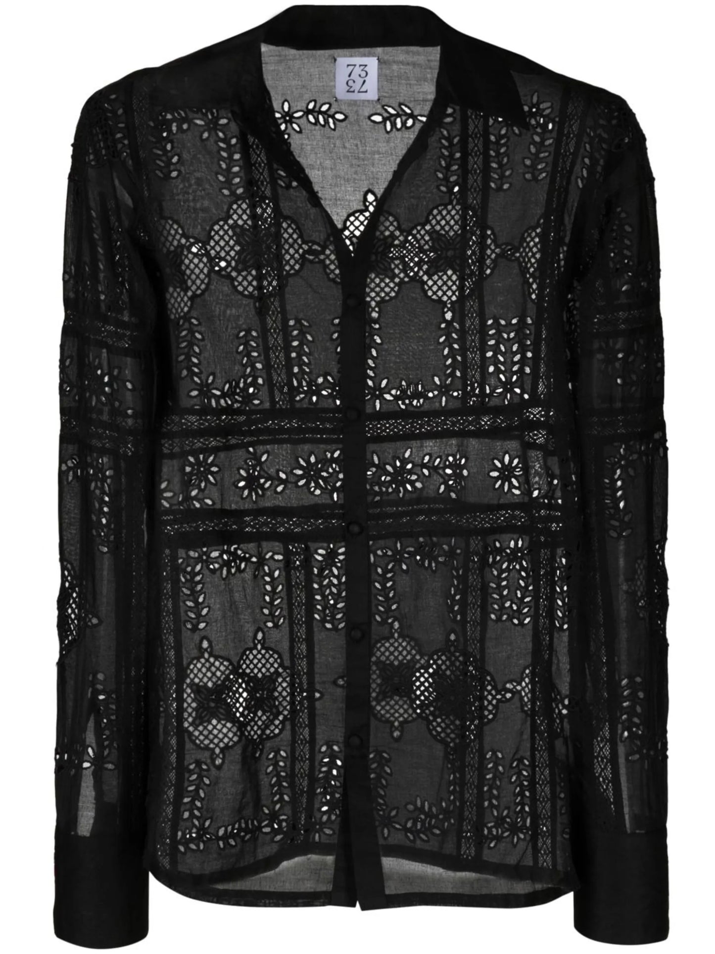 broderie-anglaise shirt