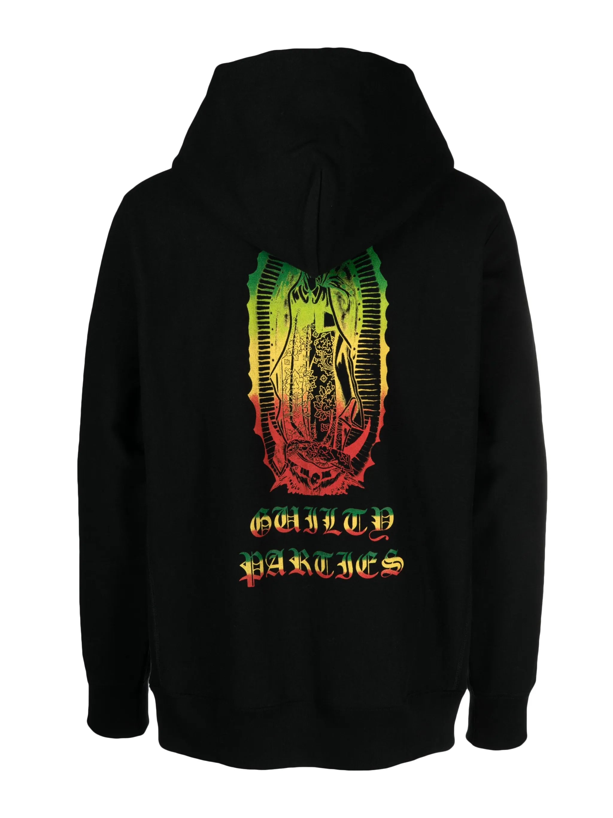 graphic-print hooded jacket