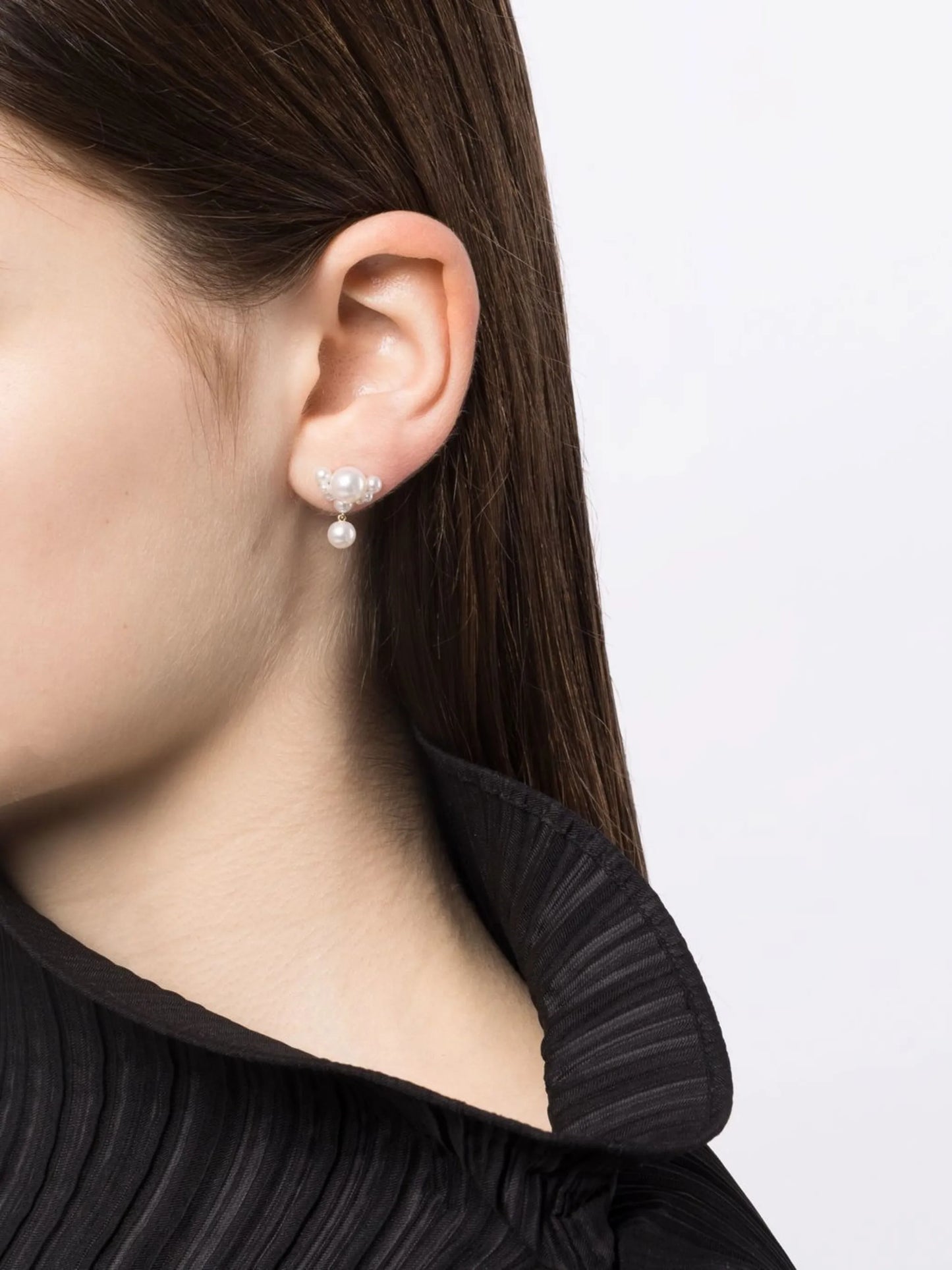 14kt yellow gold Grande Chambre de Perle earring