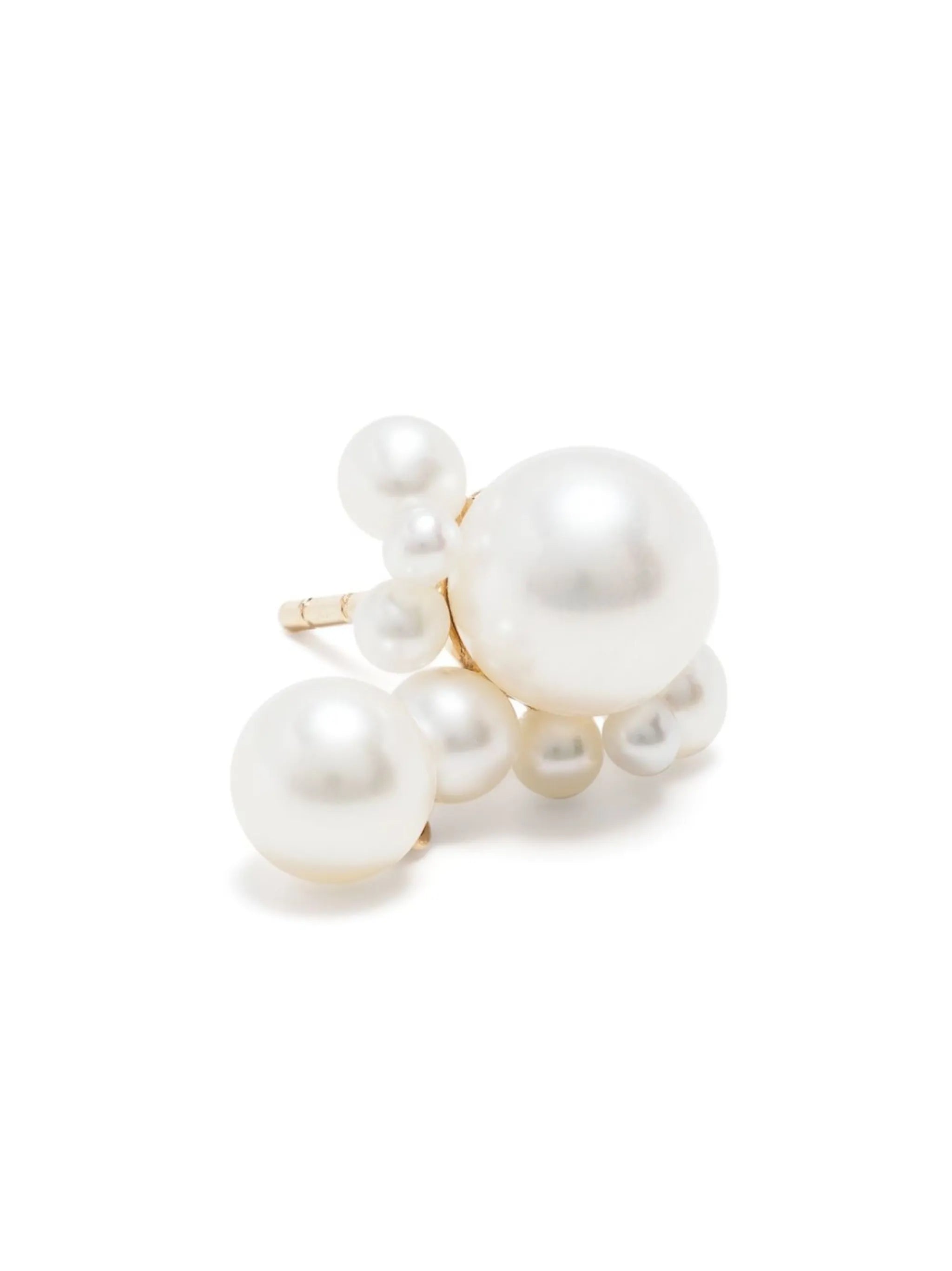 14kt yellow gold Grande Chambre de Perle earring