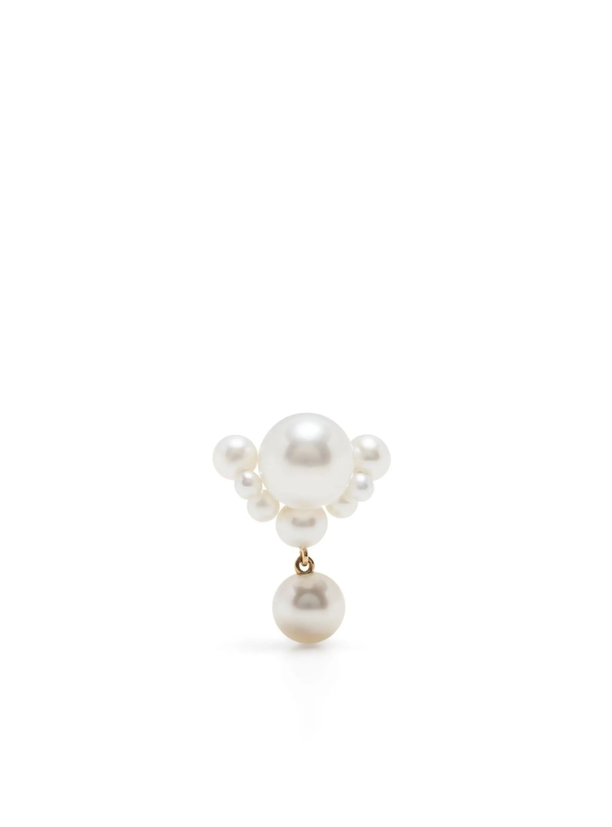 14kt yellow gold Grande Chambre de Perle earring