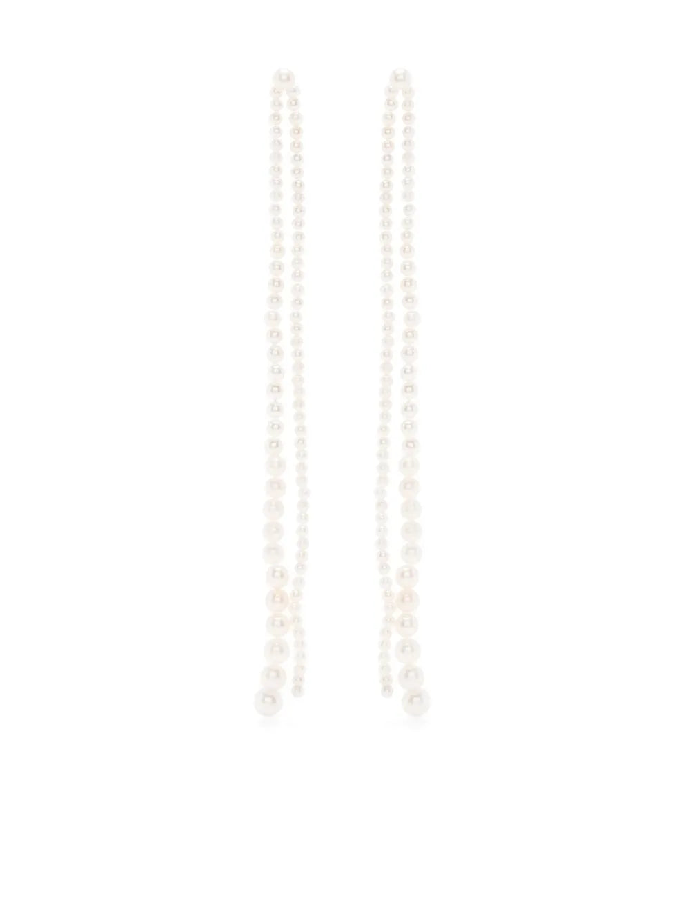 14kt yellow gold Promenade de Perles drop earrings