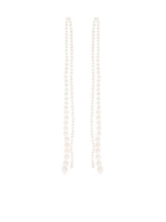 14kt yellow gold Promenade de Perles drop earrings