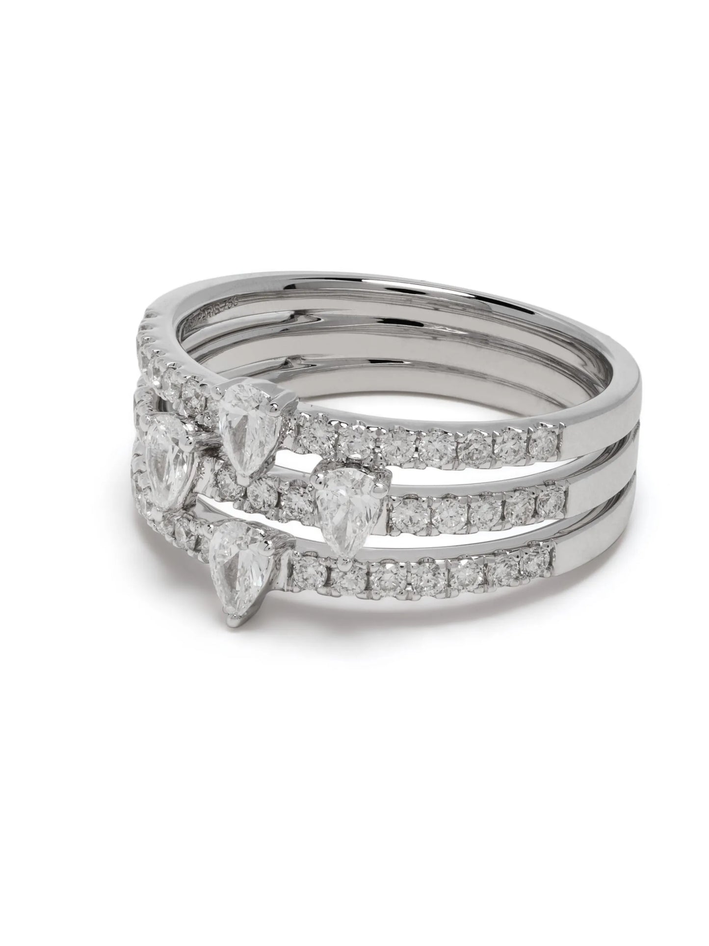 18kt white gold diamond ring