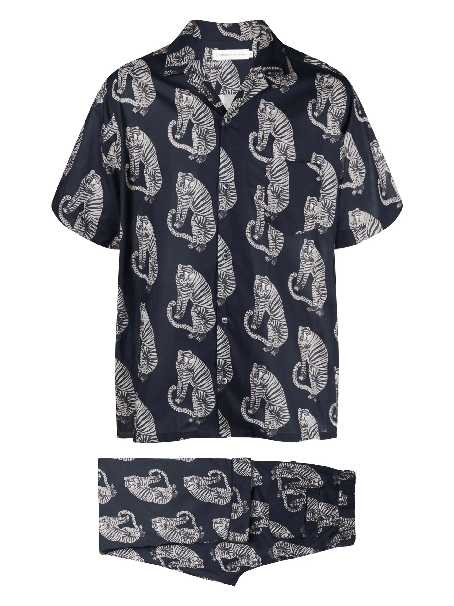 tiger-print pyjama set