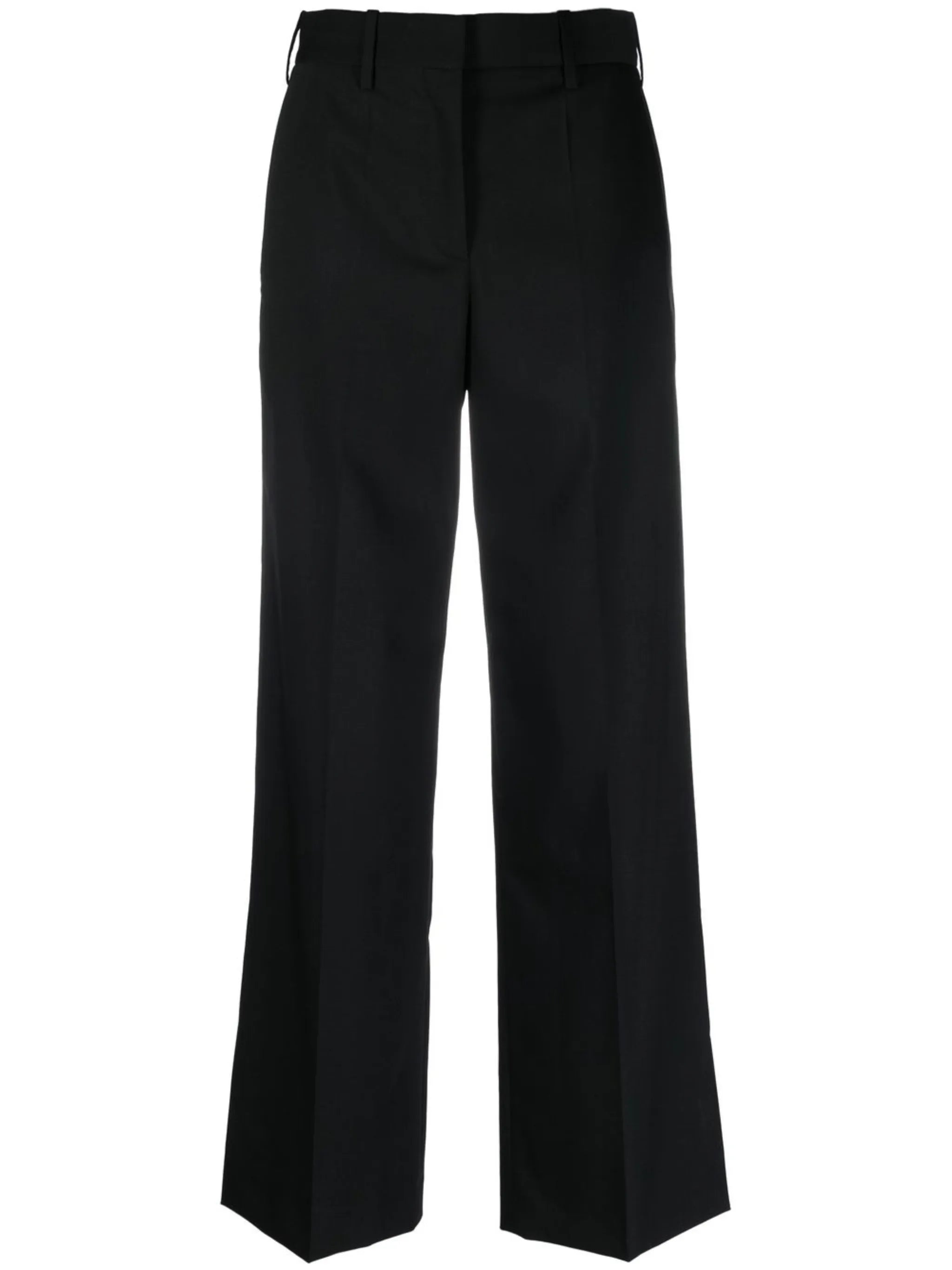 straight-leg tailored trousers