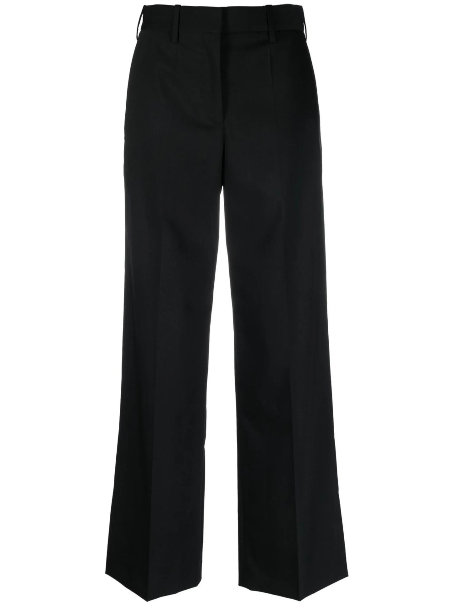 straight-leg tailored trousers