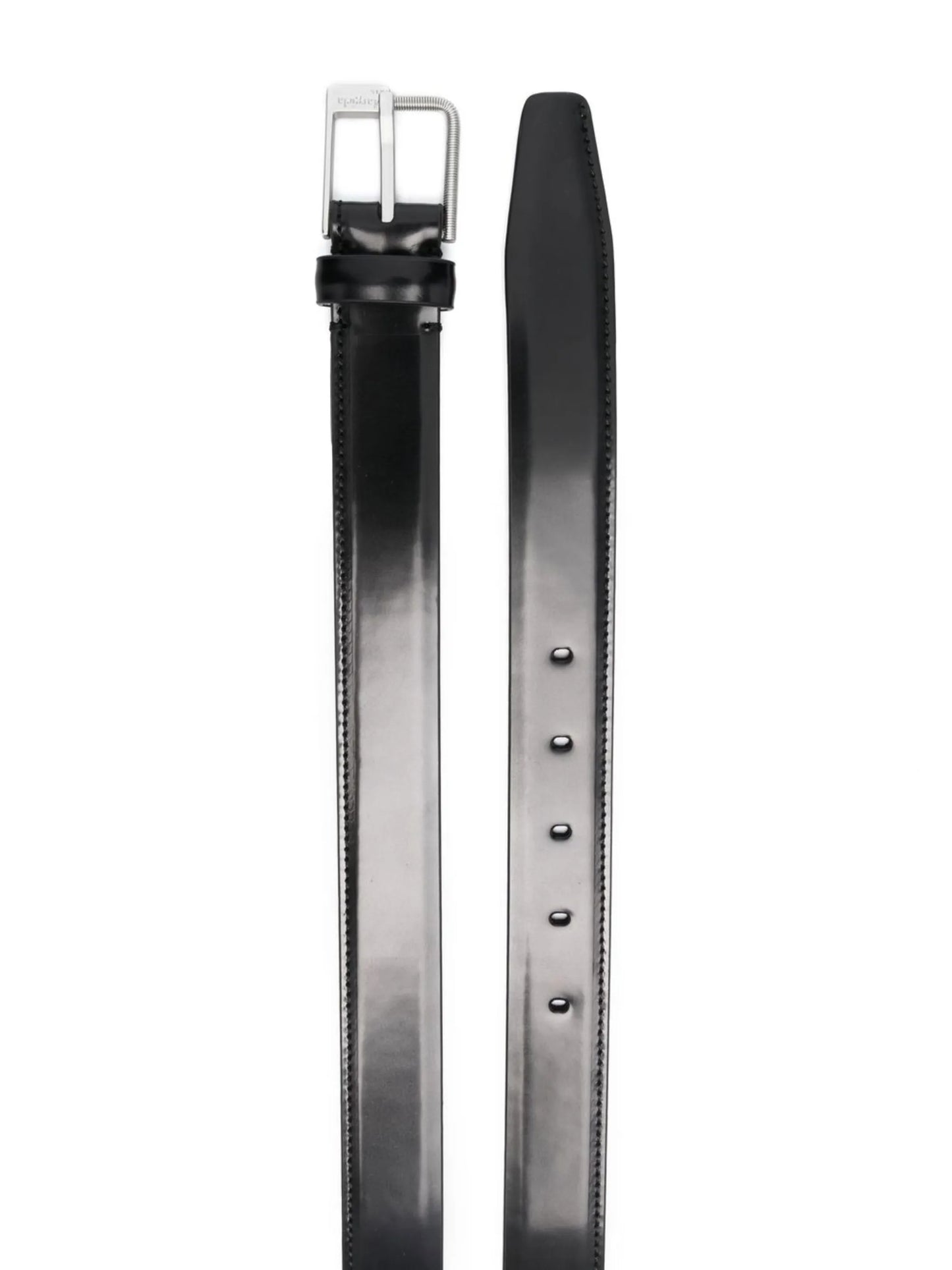 engraved-logo buckle belt