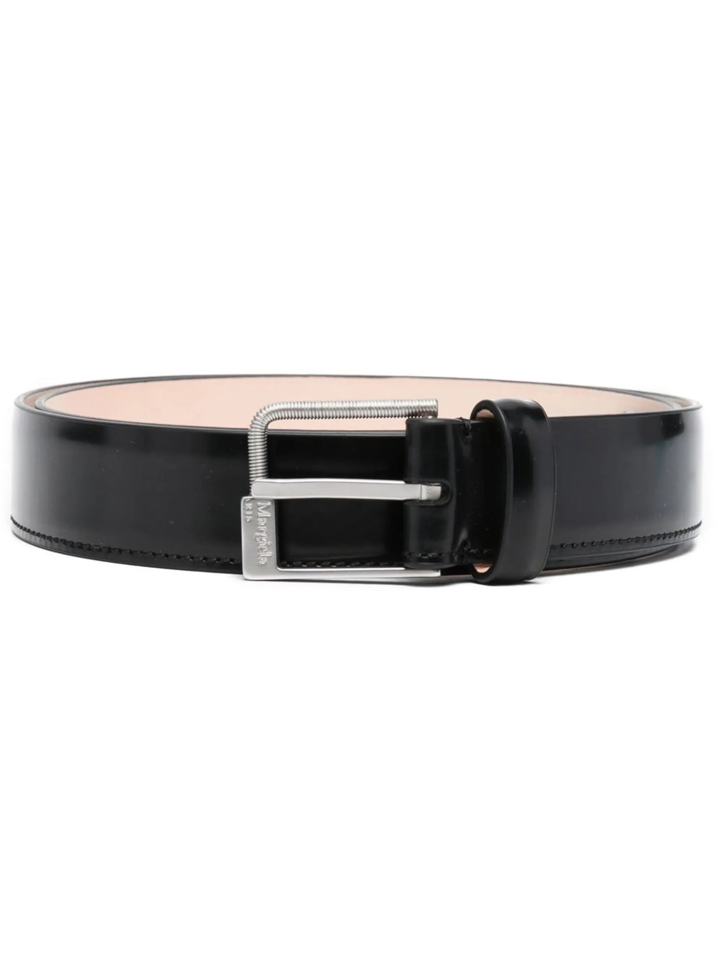 engraved-logo buckle belt