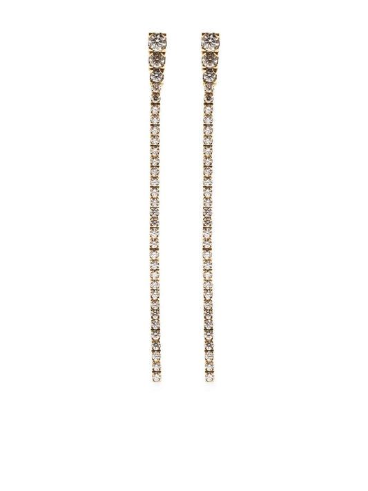 18kt yellow gold Rozona diamond drop earrings
