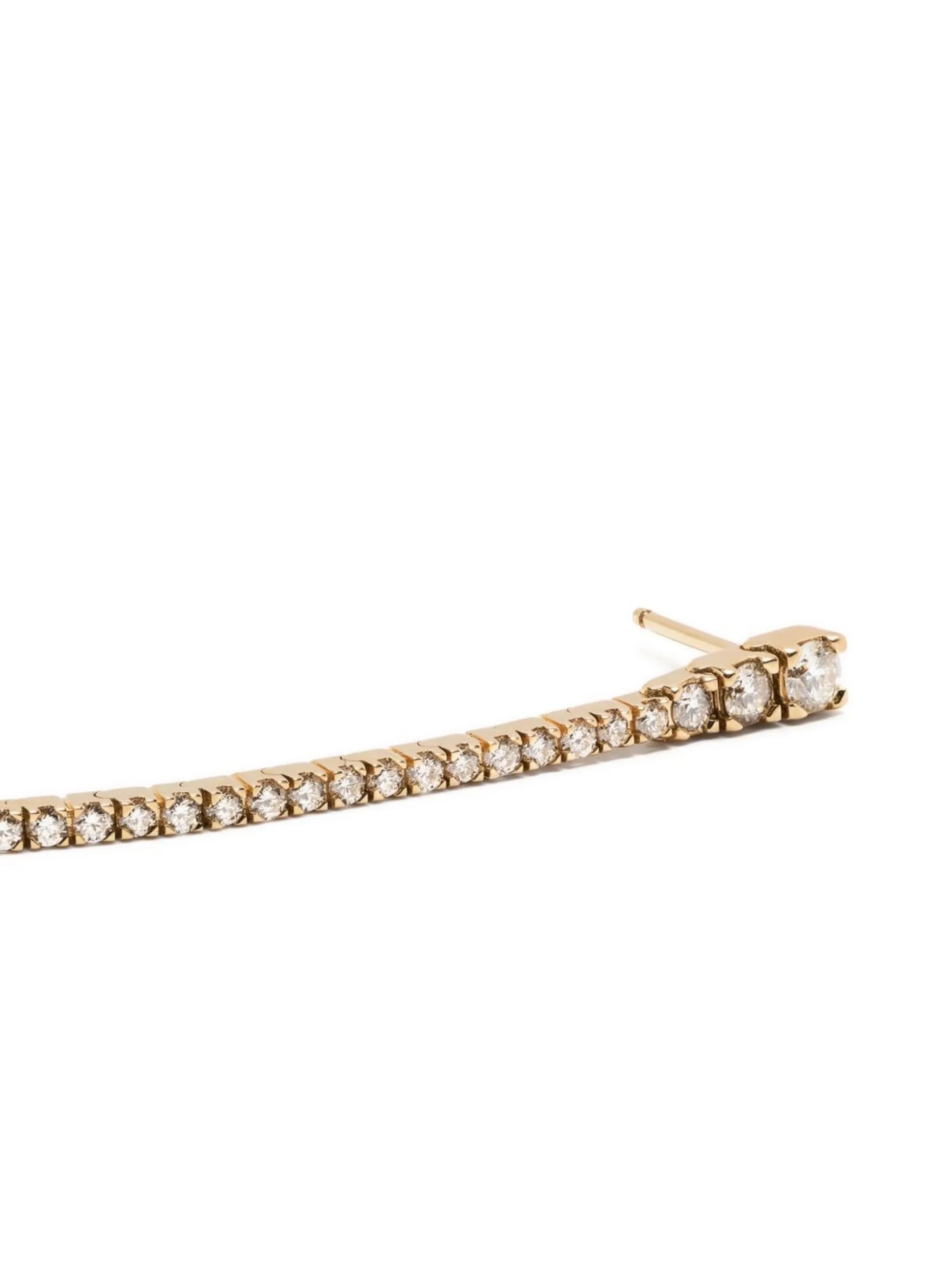 18kt yellow gold Rozona diamond drop earrings