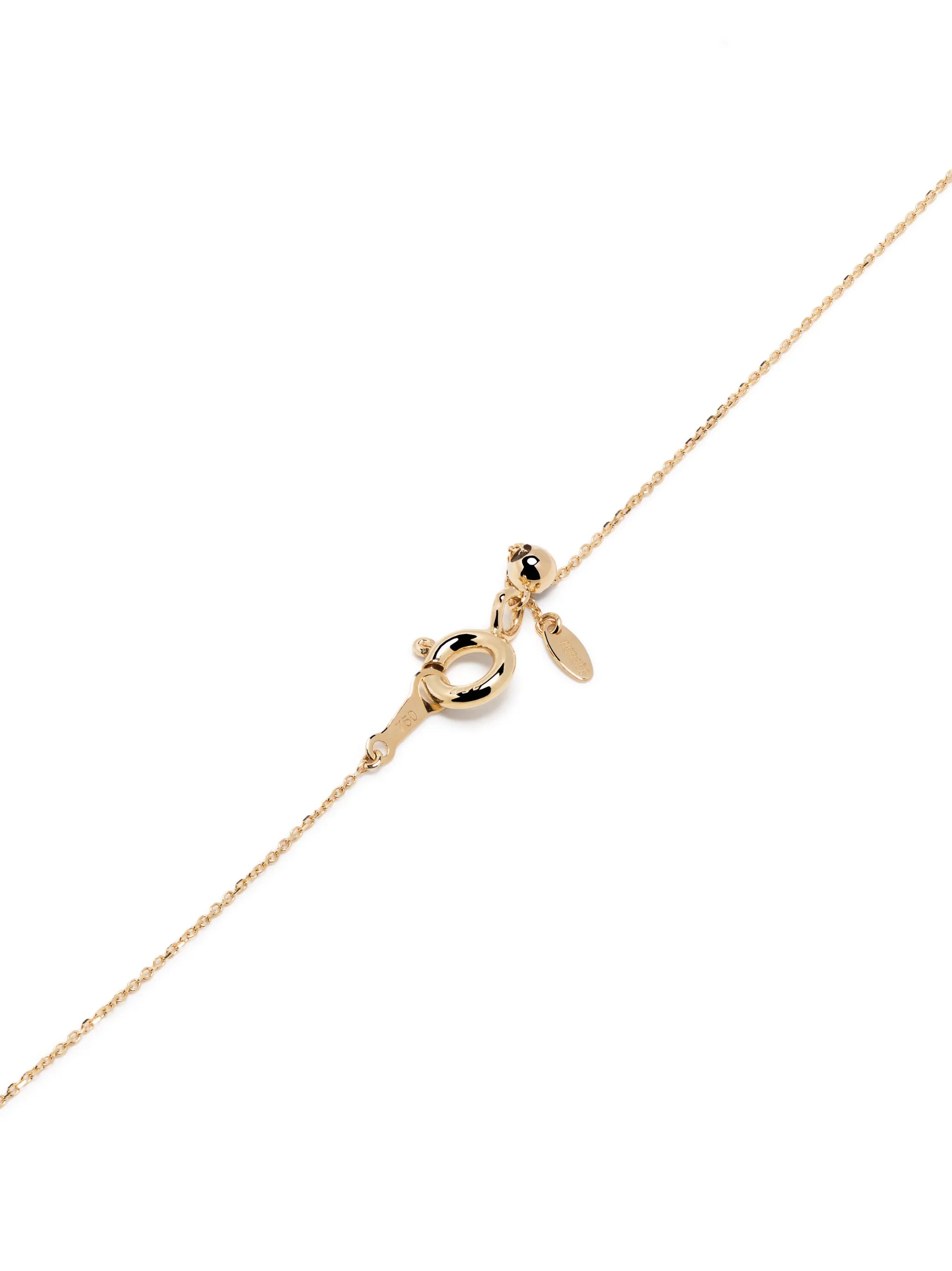 18kt yellow gold diamond necklace