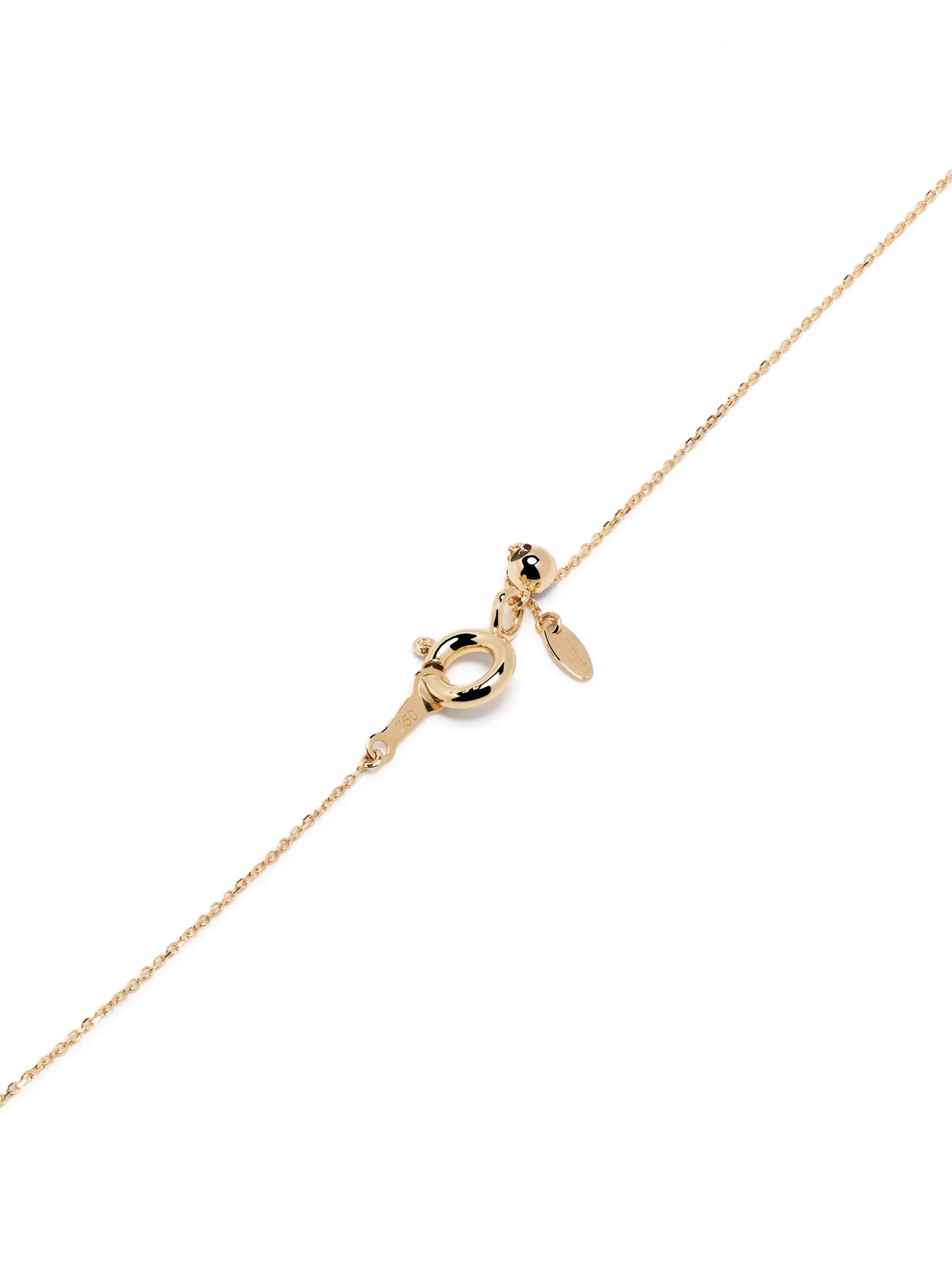 18kt yellow gold diamond necklace