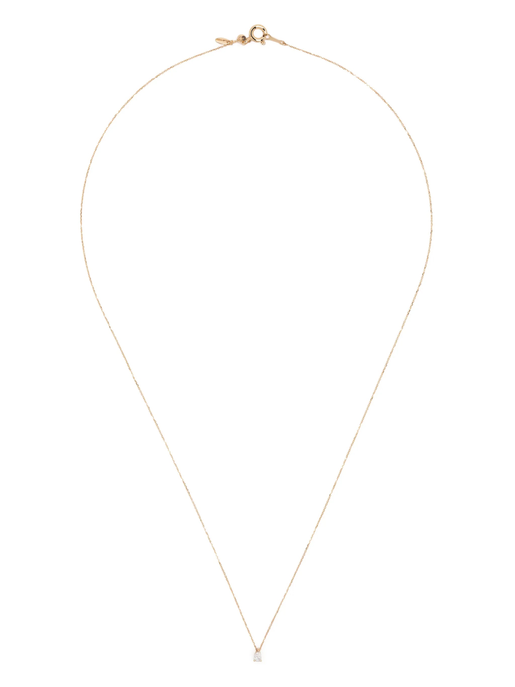 18kt yellow gold diamond necklace