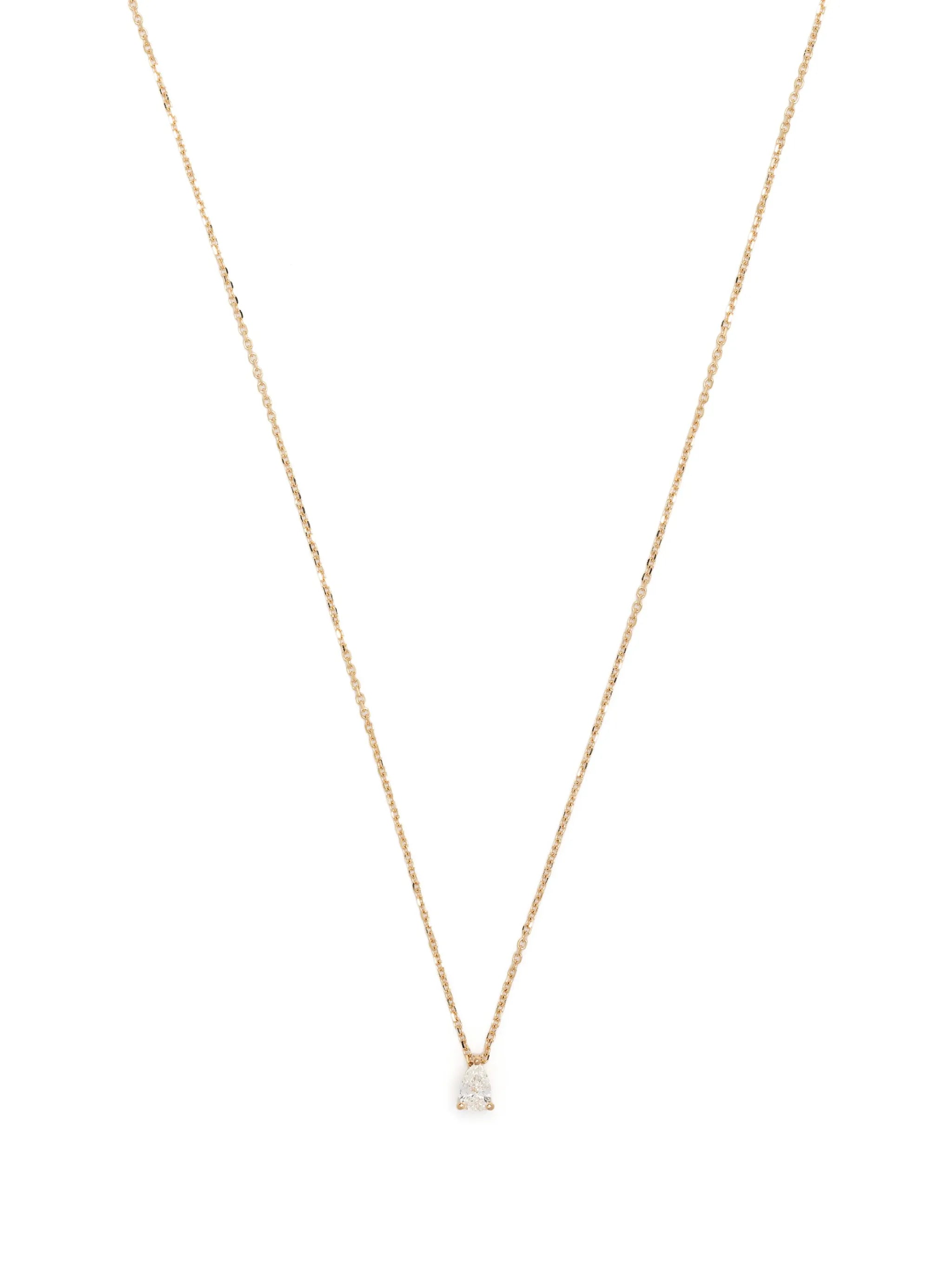 18kt yellow gold diamond necklace