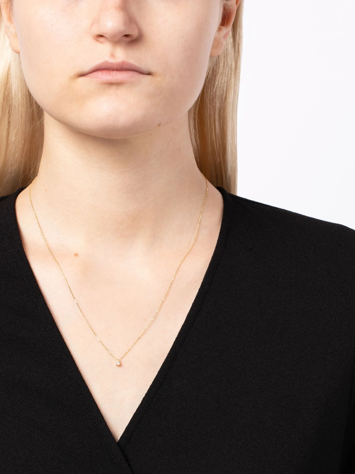 18kt yellow gold diamond necklace