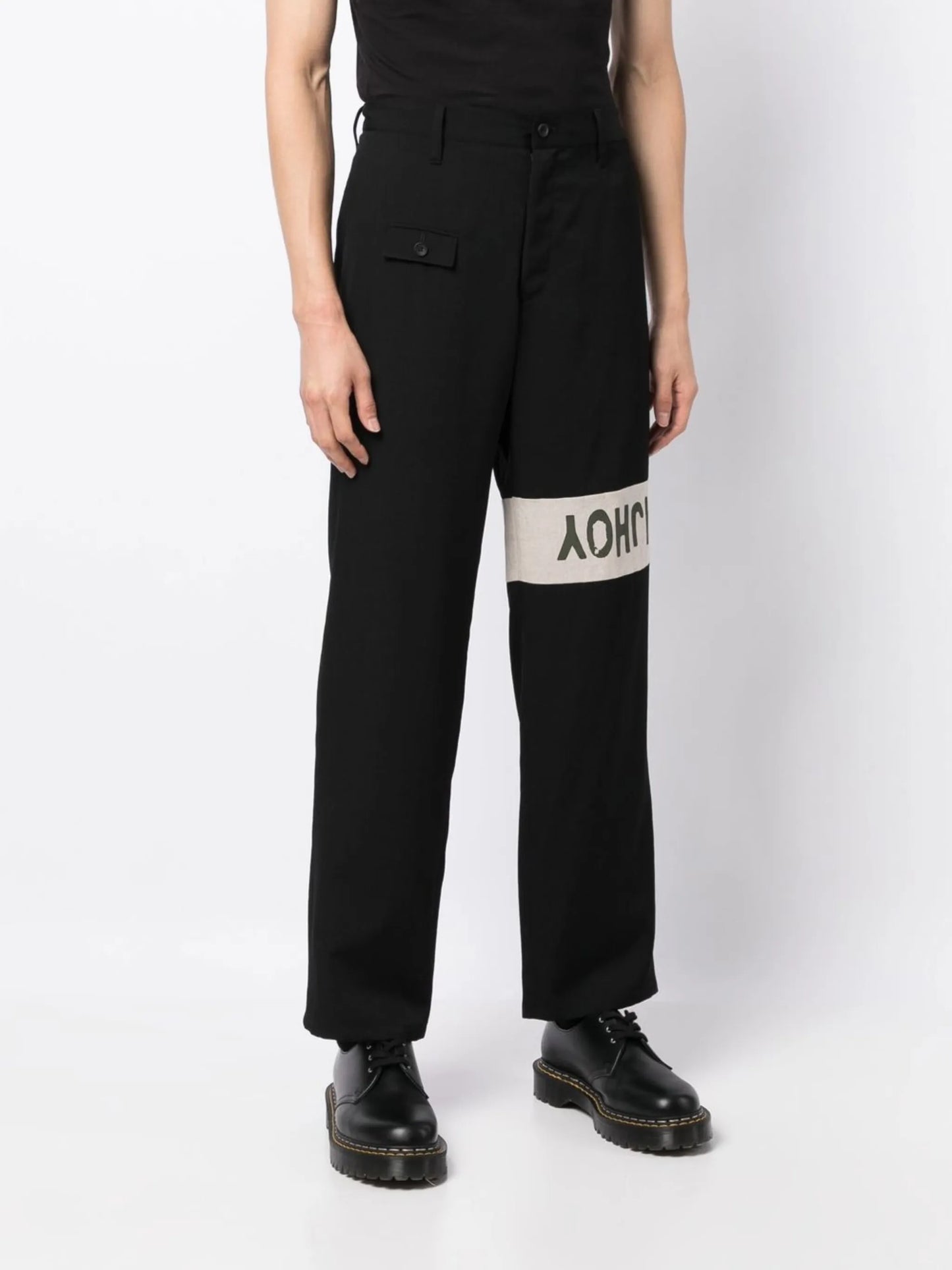 logo straight-leg trousers