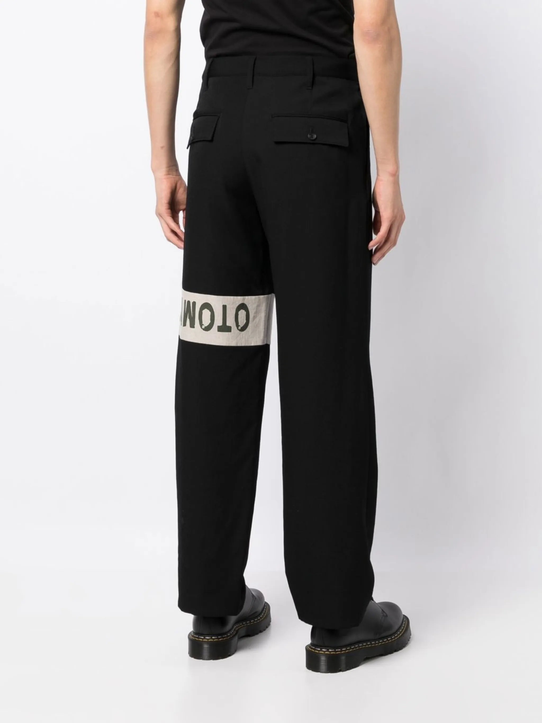 logo straight-leg trousers